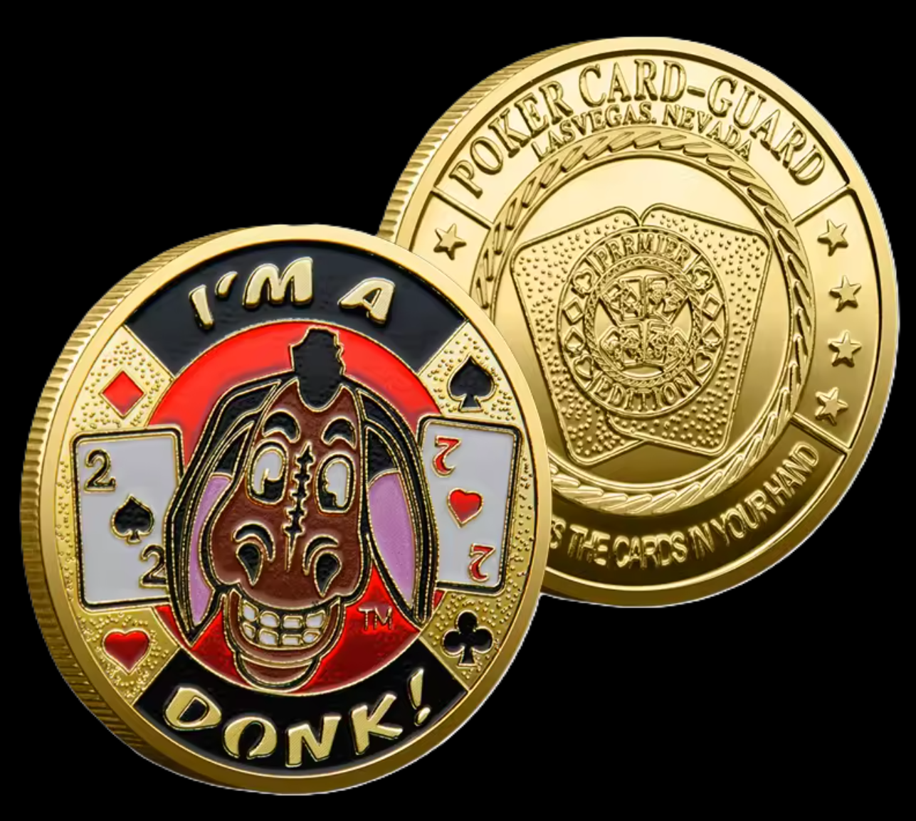 #9 I'm A Donk Metal Card Guard (Clear Cover Included)