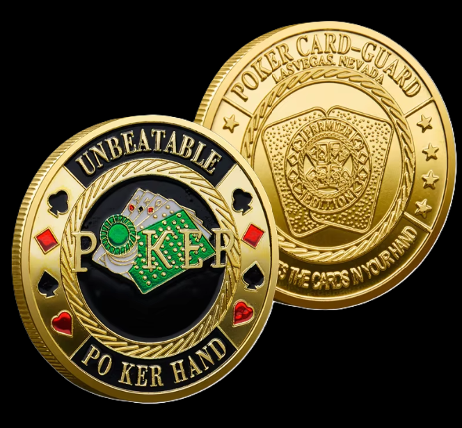 #55 Unbeatable Poker Hand Metal Guard (Clear Cover Included)