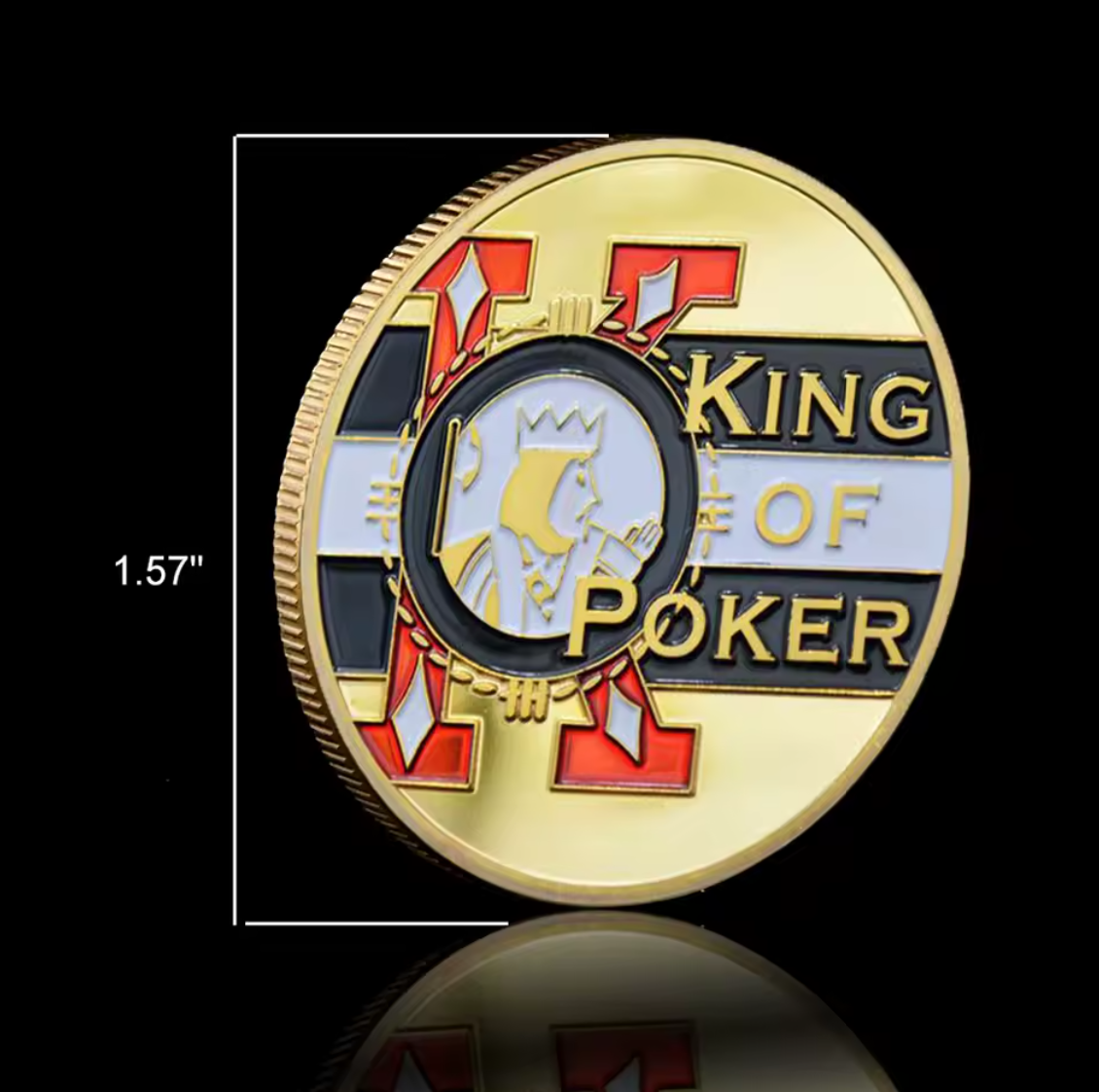 #83 King Of Poker Metal Guard (Clear Cover Included)