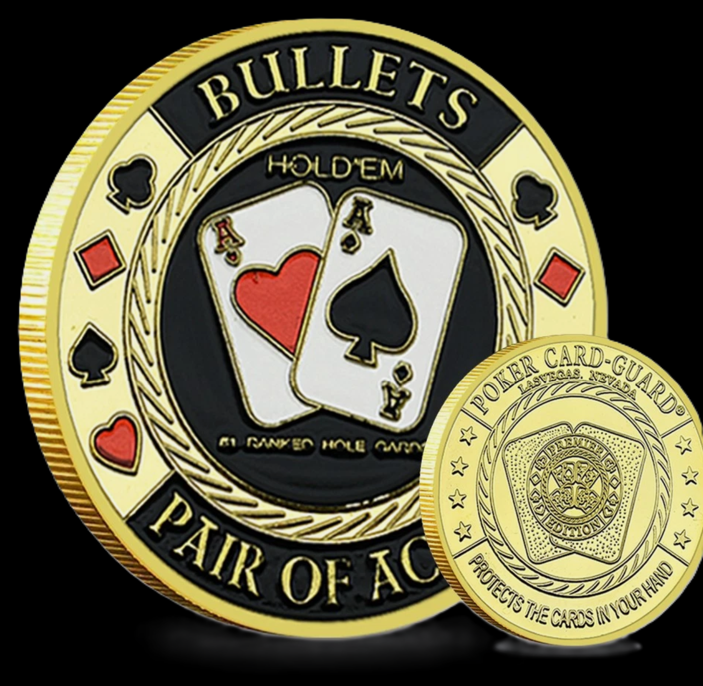 #5 Bullets Metal Card Guard (Clear Cover Included)