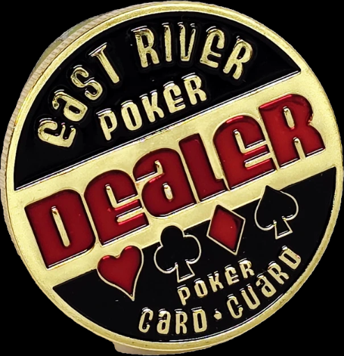 #47 Dealer East River Poker Metal Guard (Clear Cover Included)