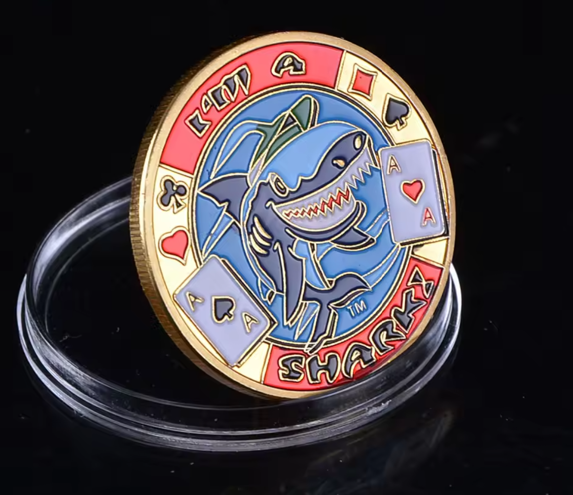 #24 I'm A Shark Metal Card Guard (Clear Cover Included)