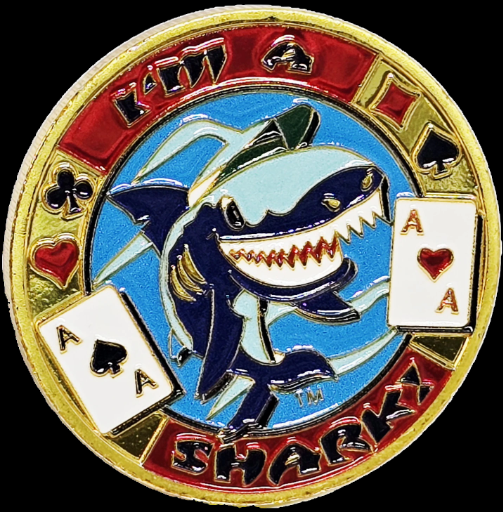 #24 I'm A Shark Metal Card Guard (Clear Cover Included)