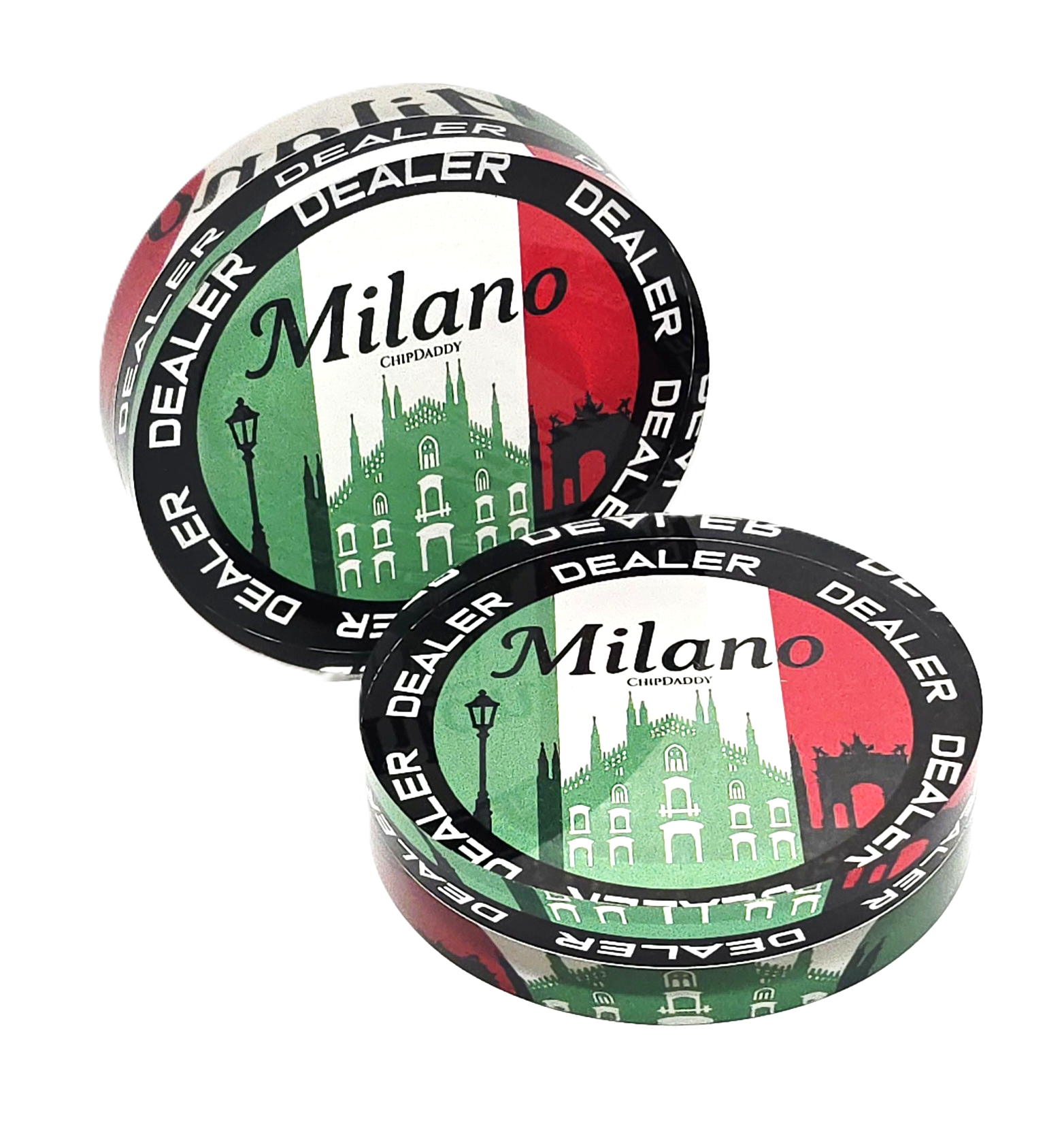 3" Diameter Acrylic Milano Dealer Button