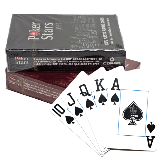 4PK Poker Star Playing Cards 100% Plastic