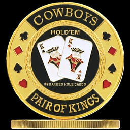 #6 Cowboys Metal Card Guard (Clear Cover Included)