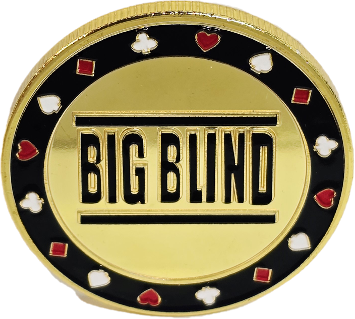 #3 Big Blind Metal Card Guard (Clear Cover Included)