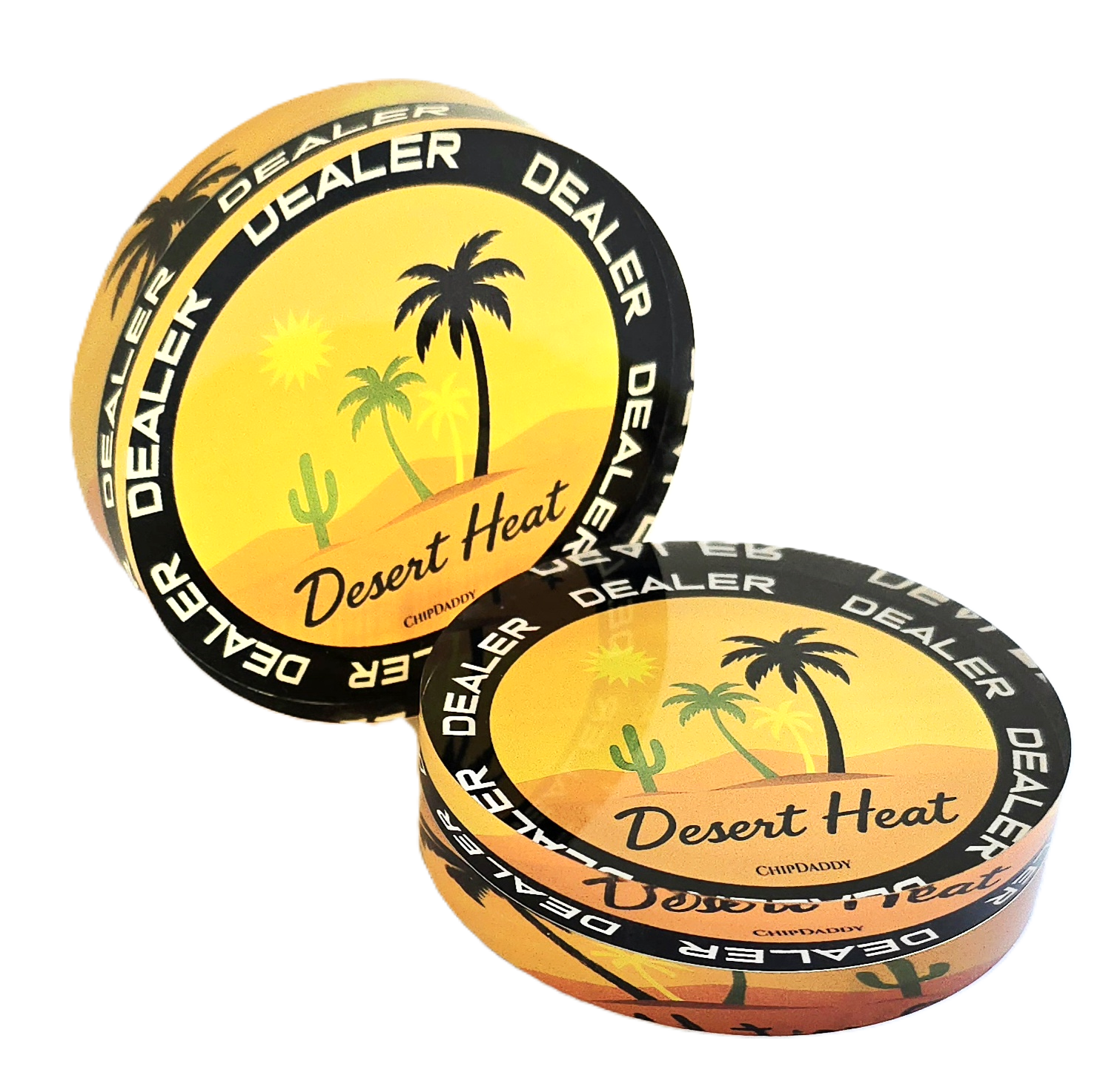 3" Diameter Acrylic Desert Heat Button