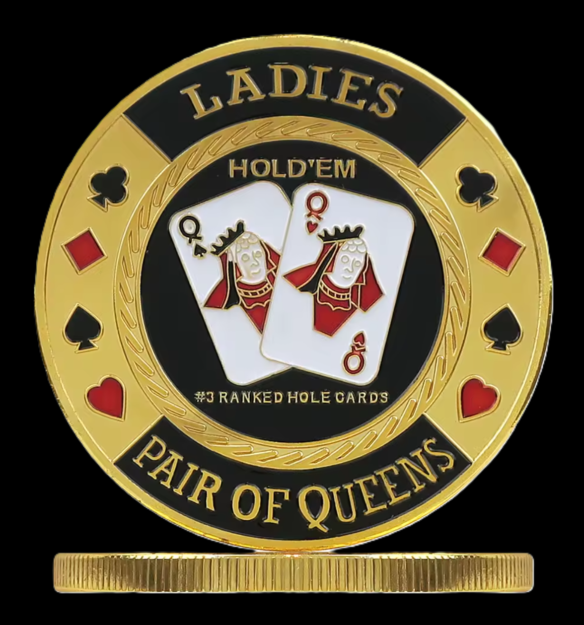 #59 Ladies Pair of Queens Metal Guard (Clear Cover Included)