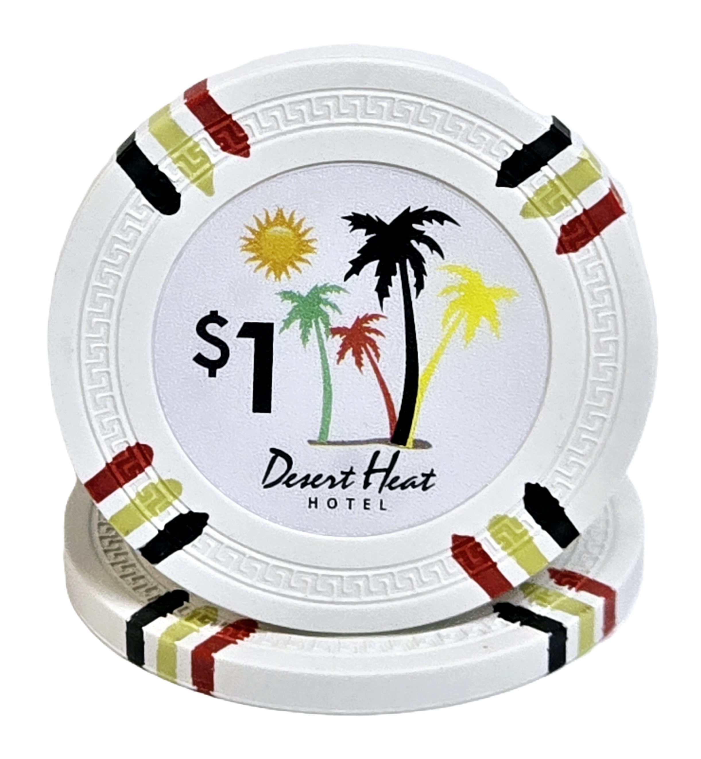 500pc - 14g Clay Desert Heat Chip Set/No Case