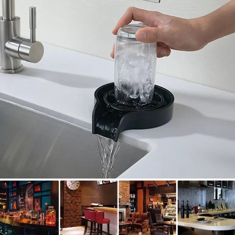 High Pressure Glass Rinser for Kitchen Sink and Countertop