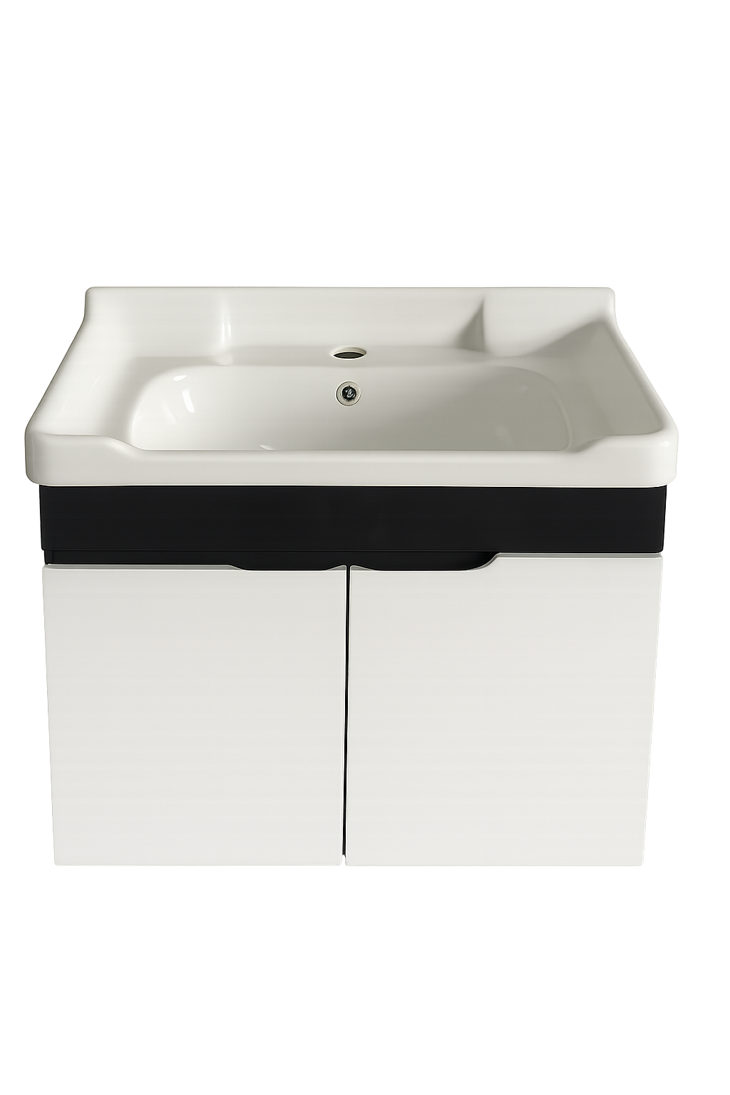 Black N White 24" PVC Bathroom Vanity