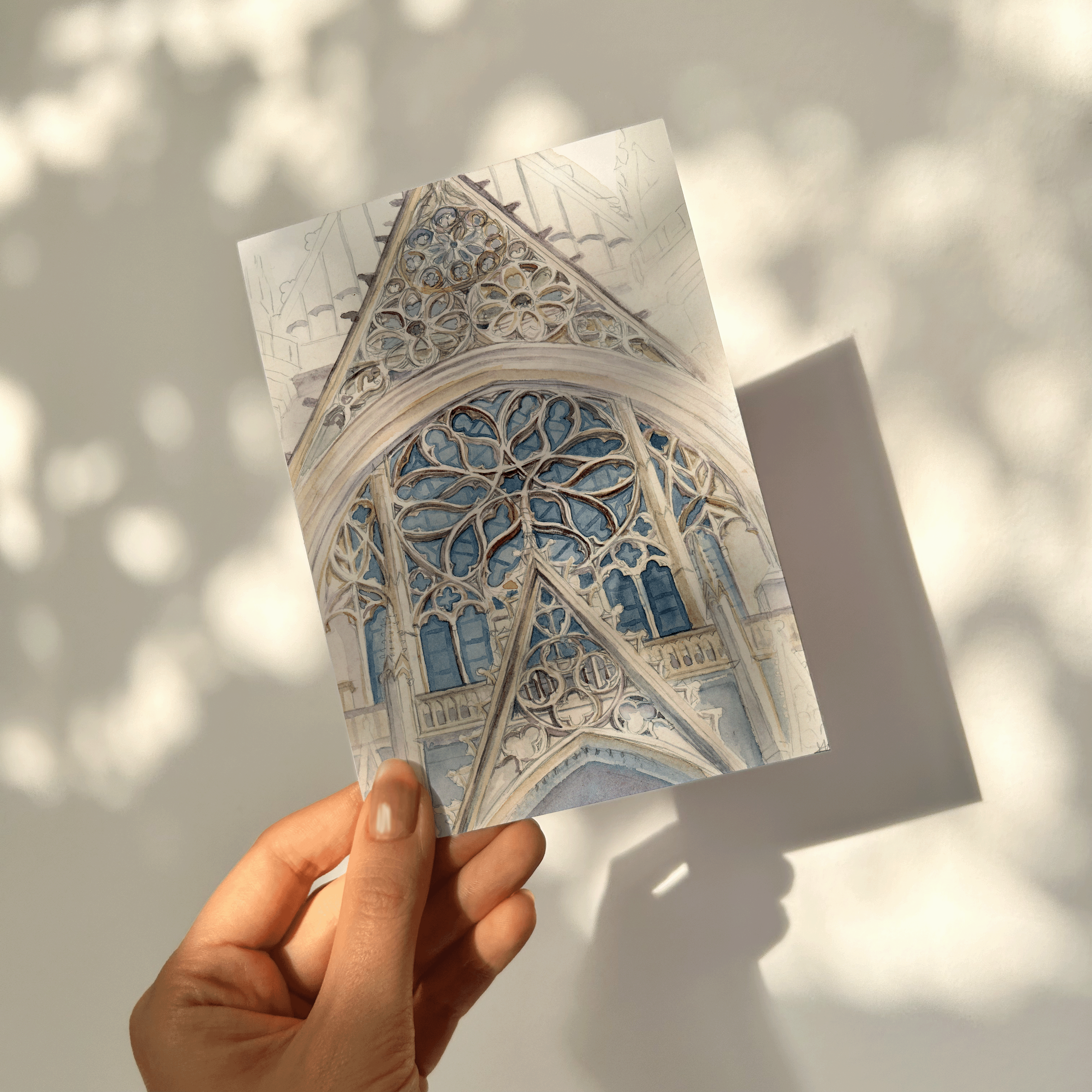 Carte de la façade de la Sainte Chapelle de Vincennes