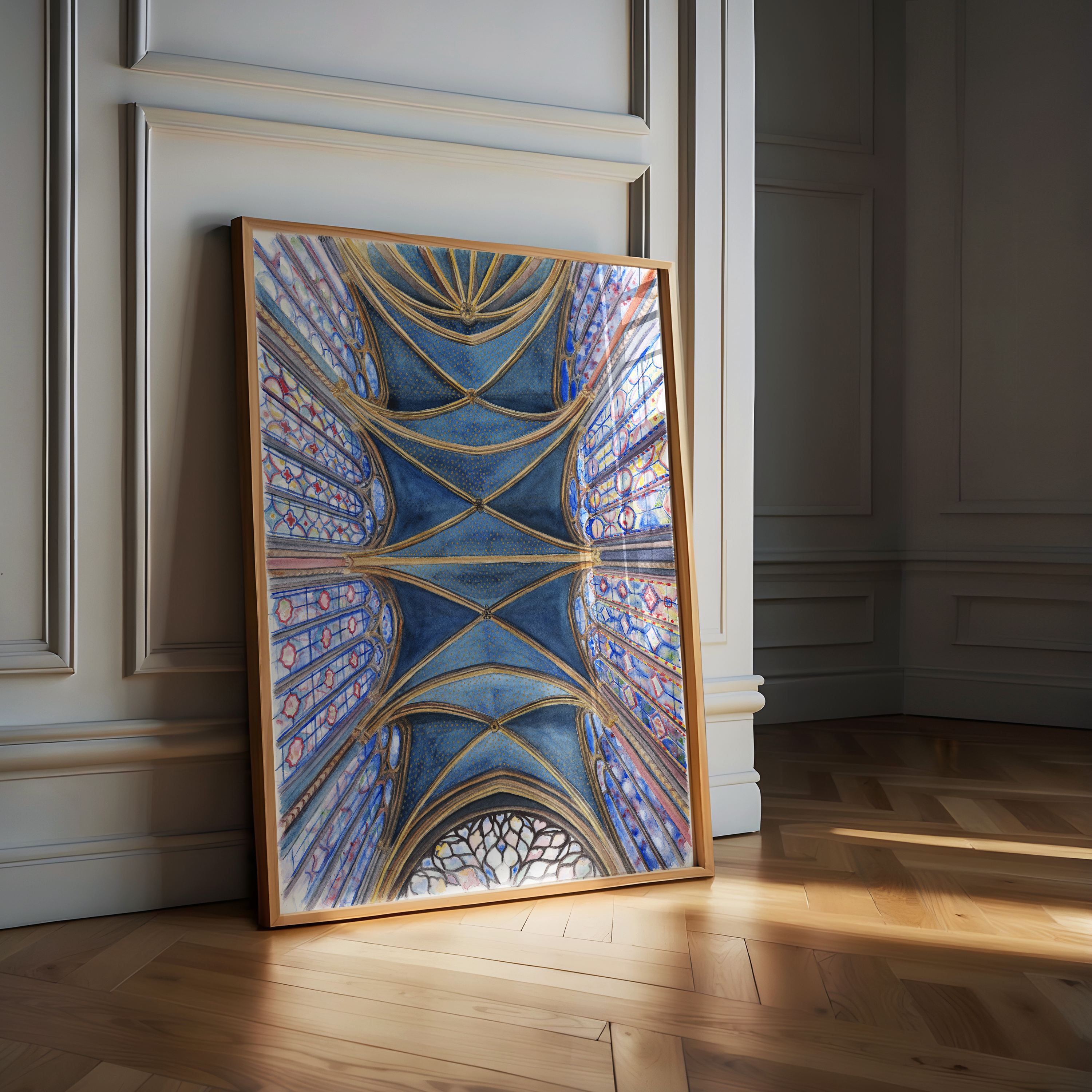 Tirage du plafond de la Sainte Chapelle de Paris