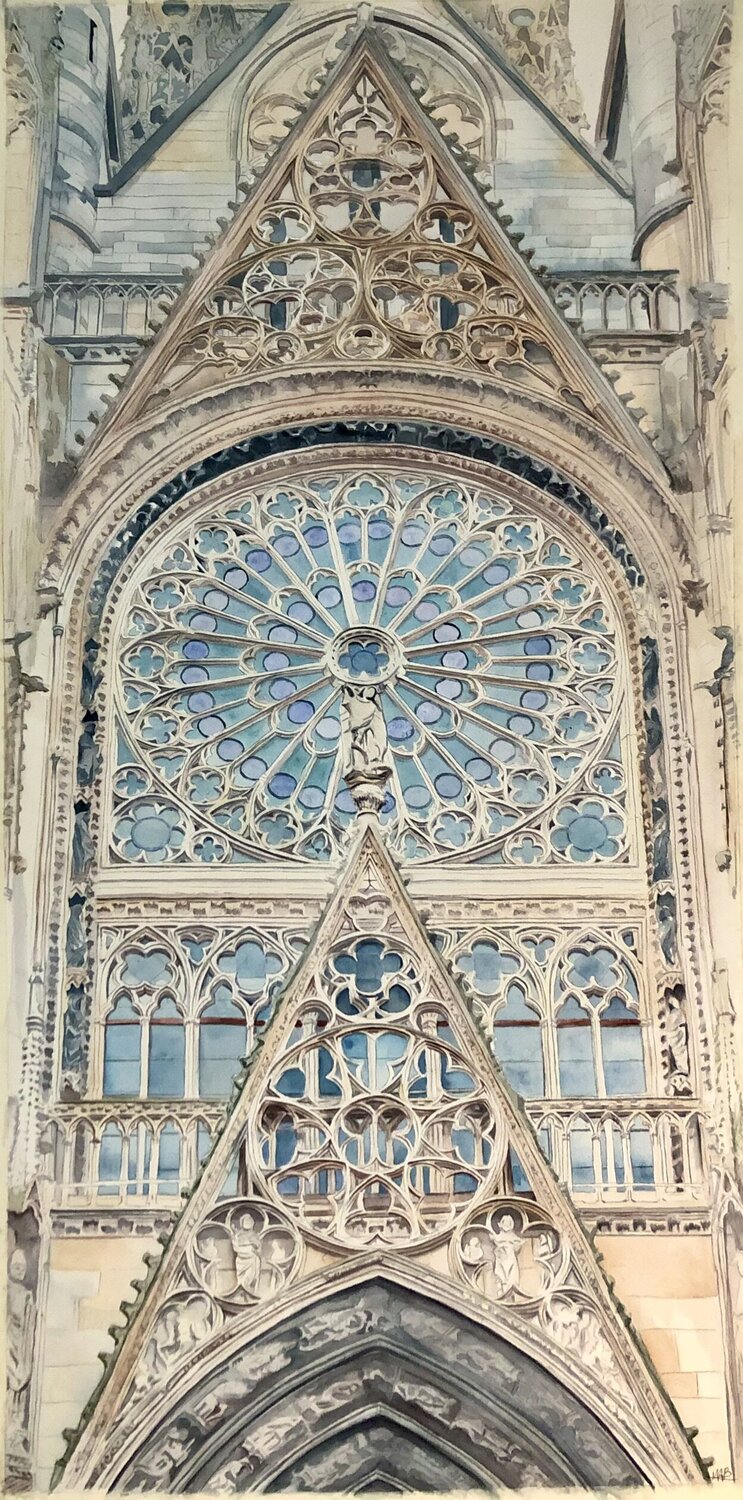 Vue de la cathédrale de Rouen