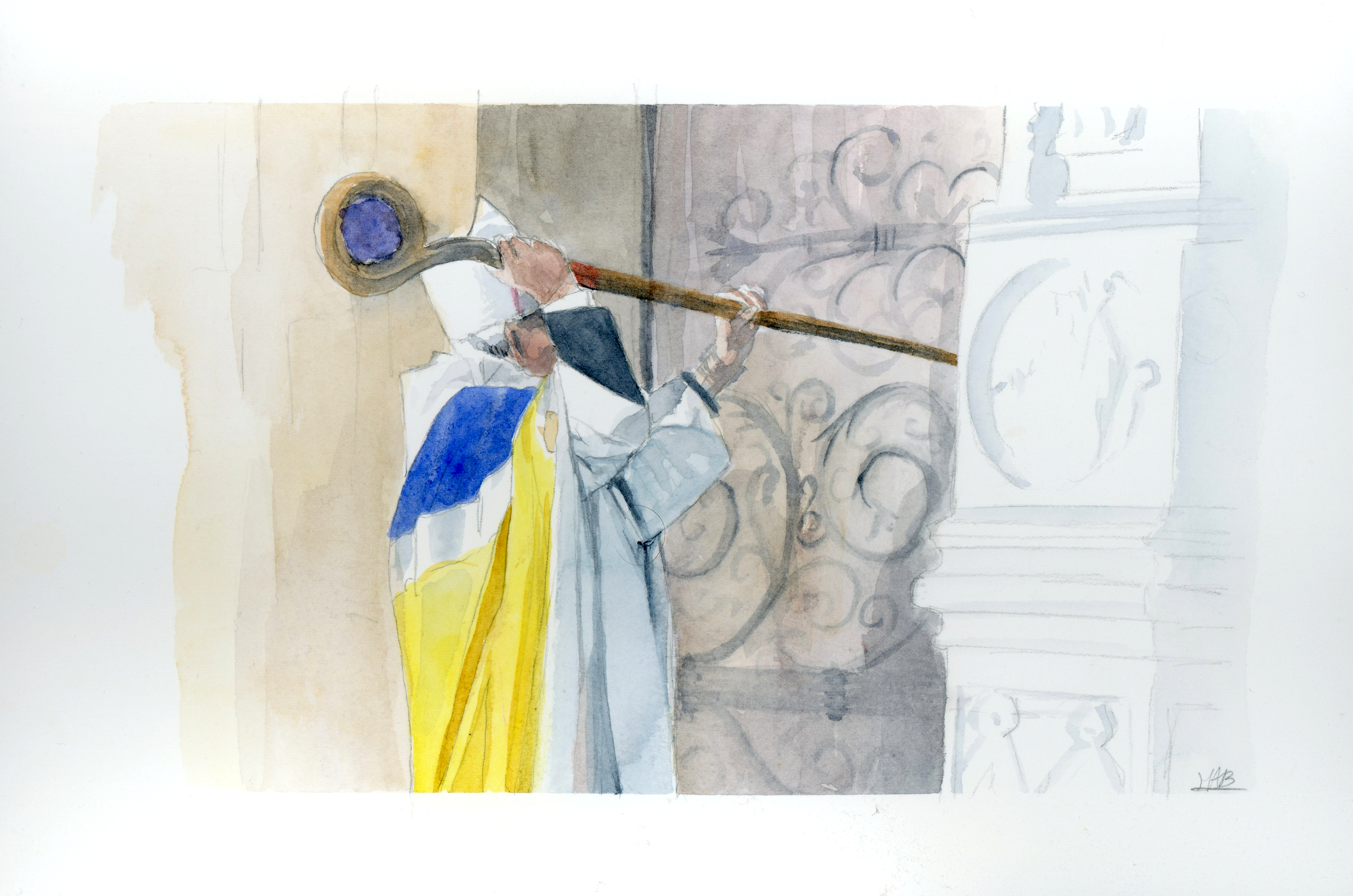 Mgr Ulrich réouvrant Notre-Dame de Paris