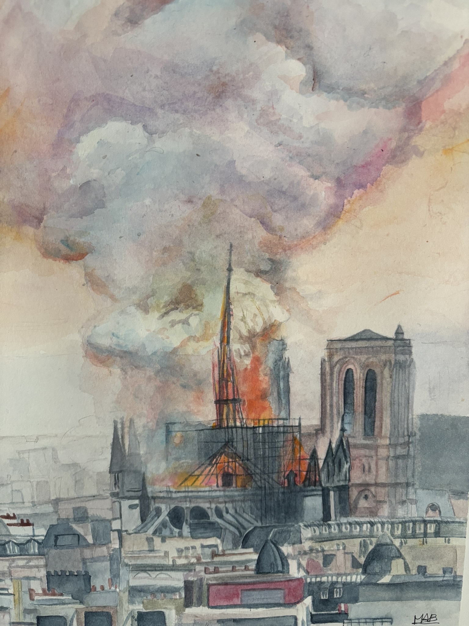 L'incendie de Notre-Dame de Paris