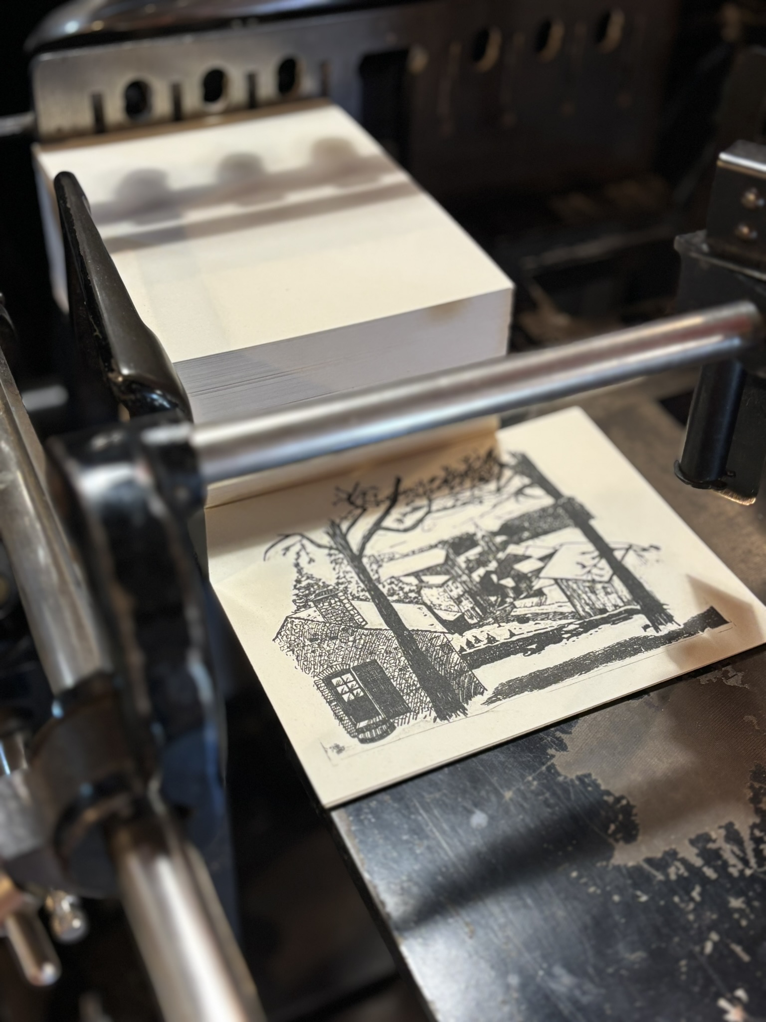 Carte de Saint-Agrève sous la neige