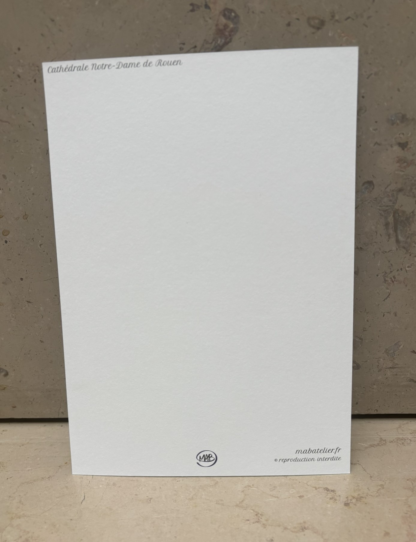 Carte A5 Notre-Dame de Rouen