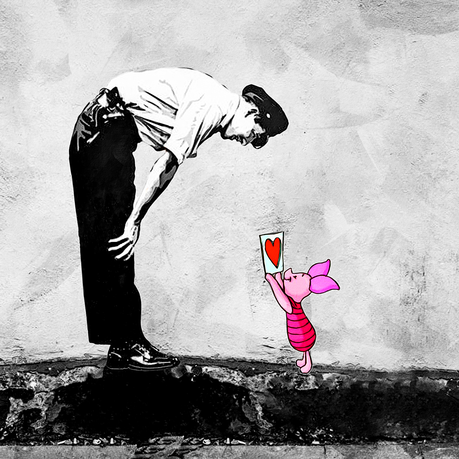 Banksy, hello Porcinet !!!