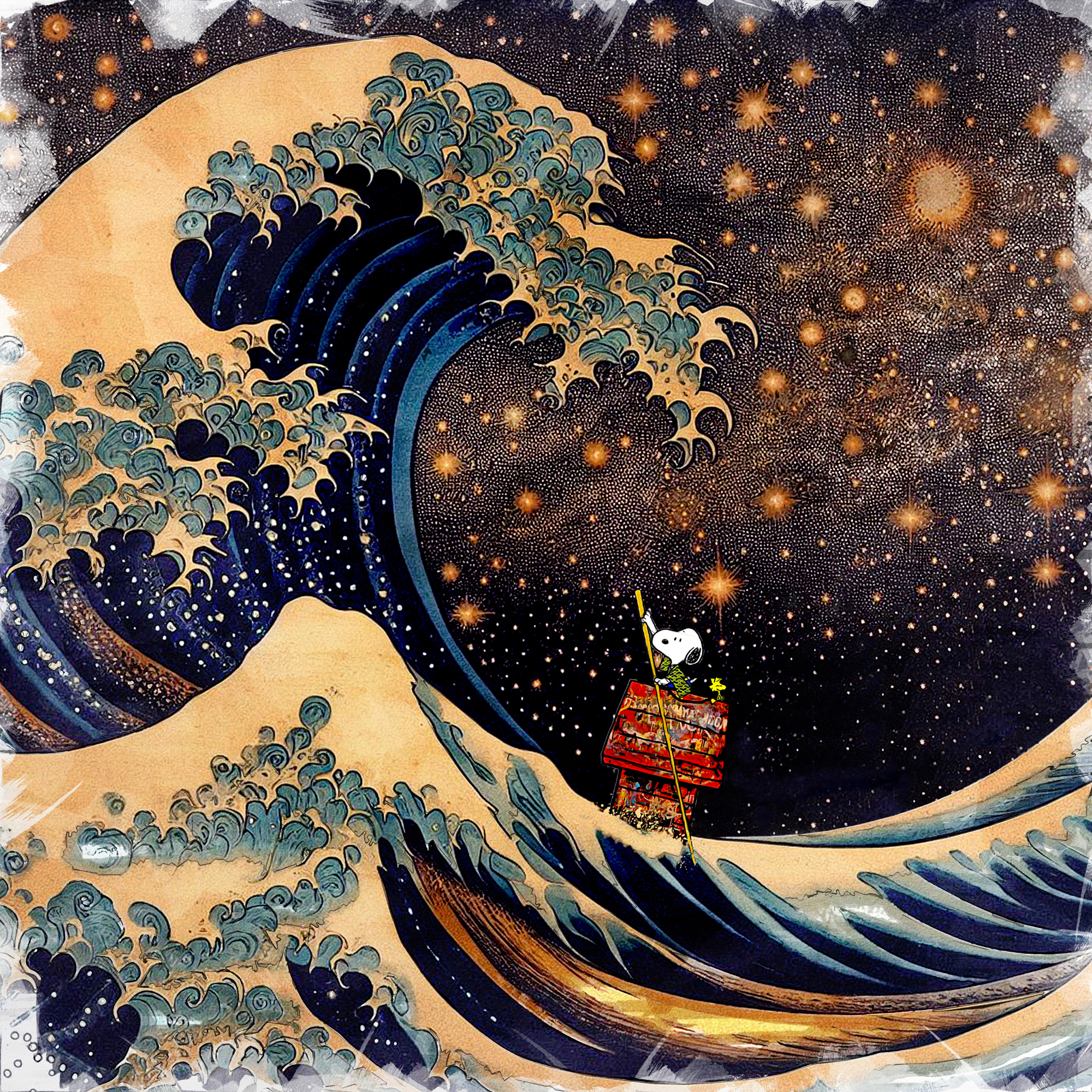 Snoopy : La Grande Vague de Kanagawa II