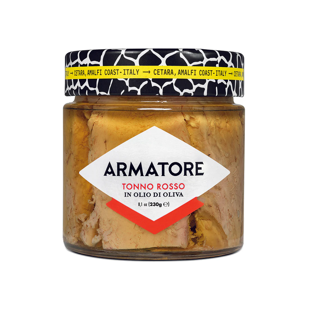 FILETTI DI TONNO ROSSO IN OLIO D'OLIVA 230g 