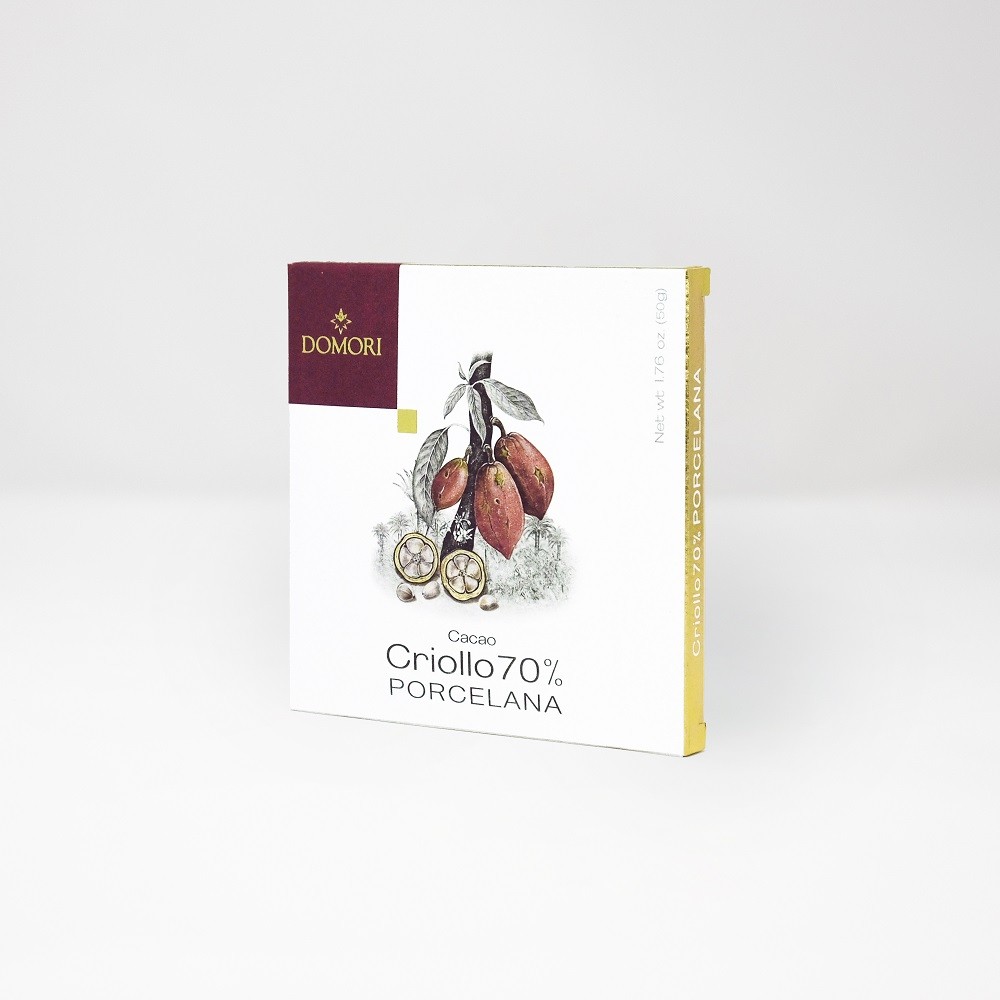 TAVOLETTA DI CIOCCOLATO: CACAO CRIOLLO PORCELLANA 70% 50g