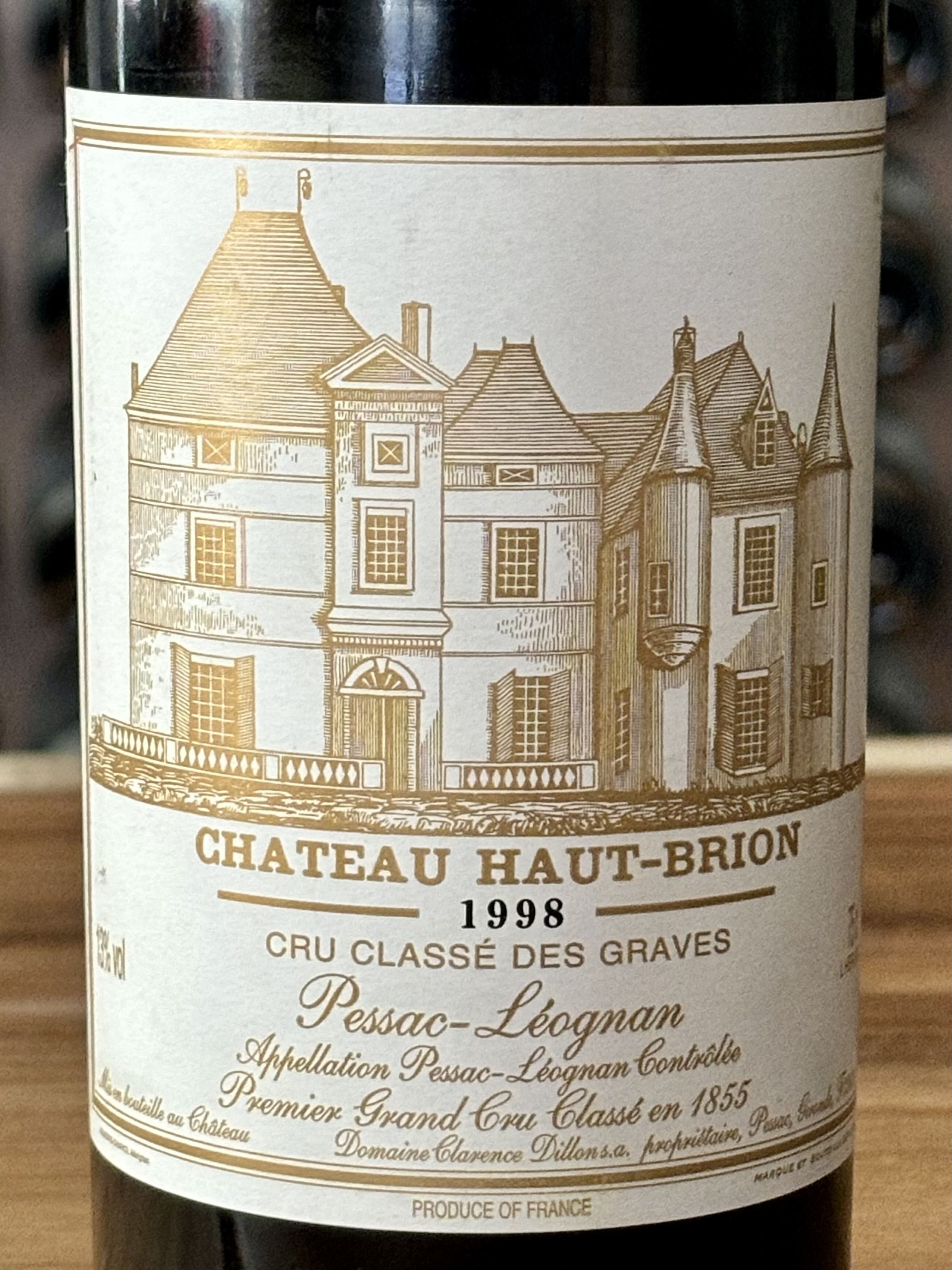 Château Haut Brion Premier Gran Cru Classé 1998