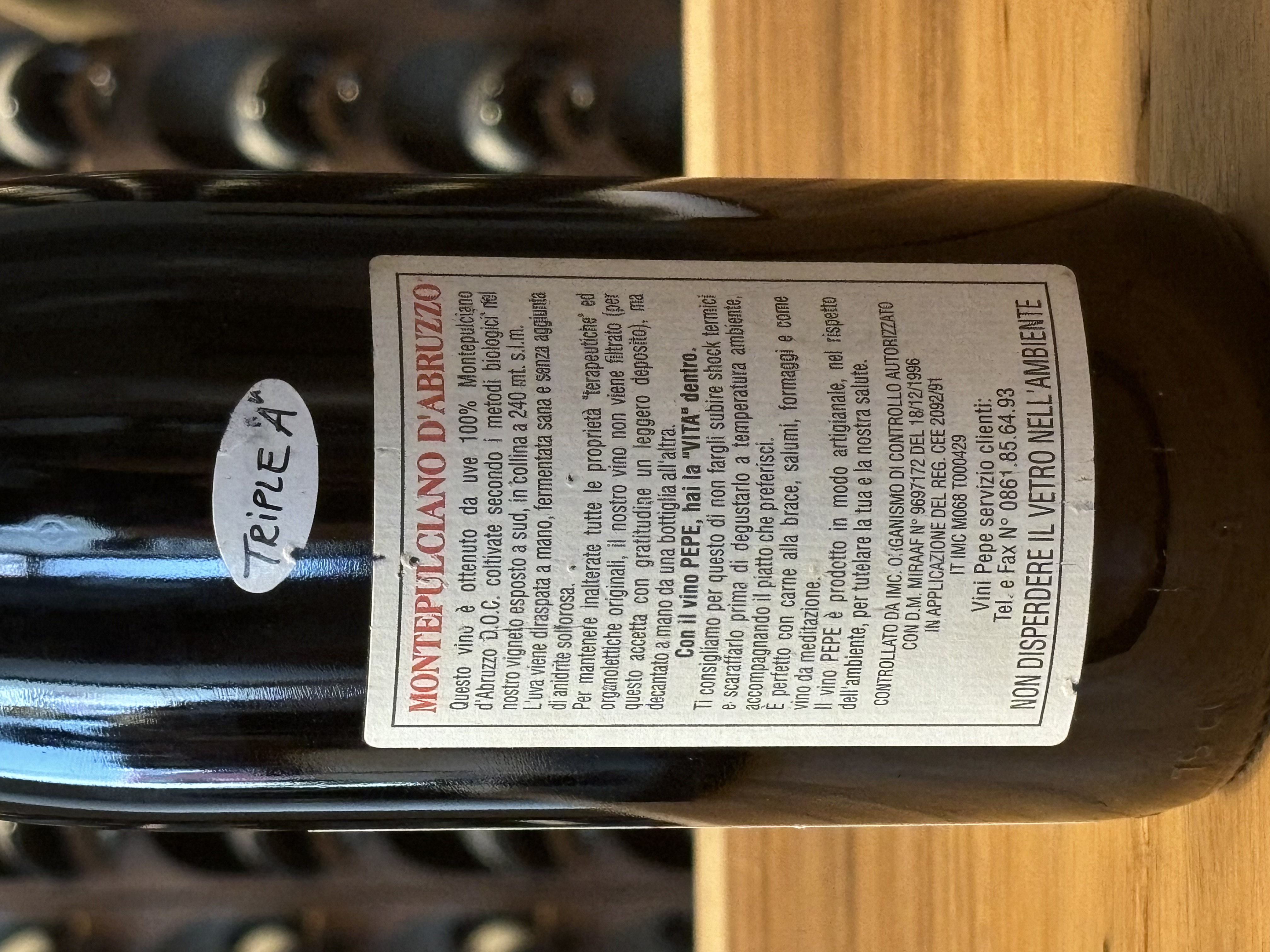 Emidio Pepe Montepulciano d'Abruzzo DOC 2002