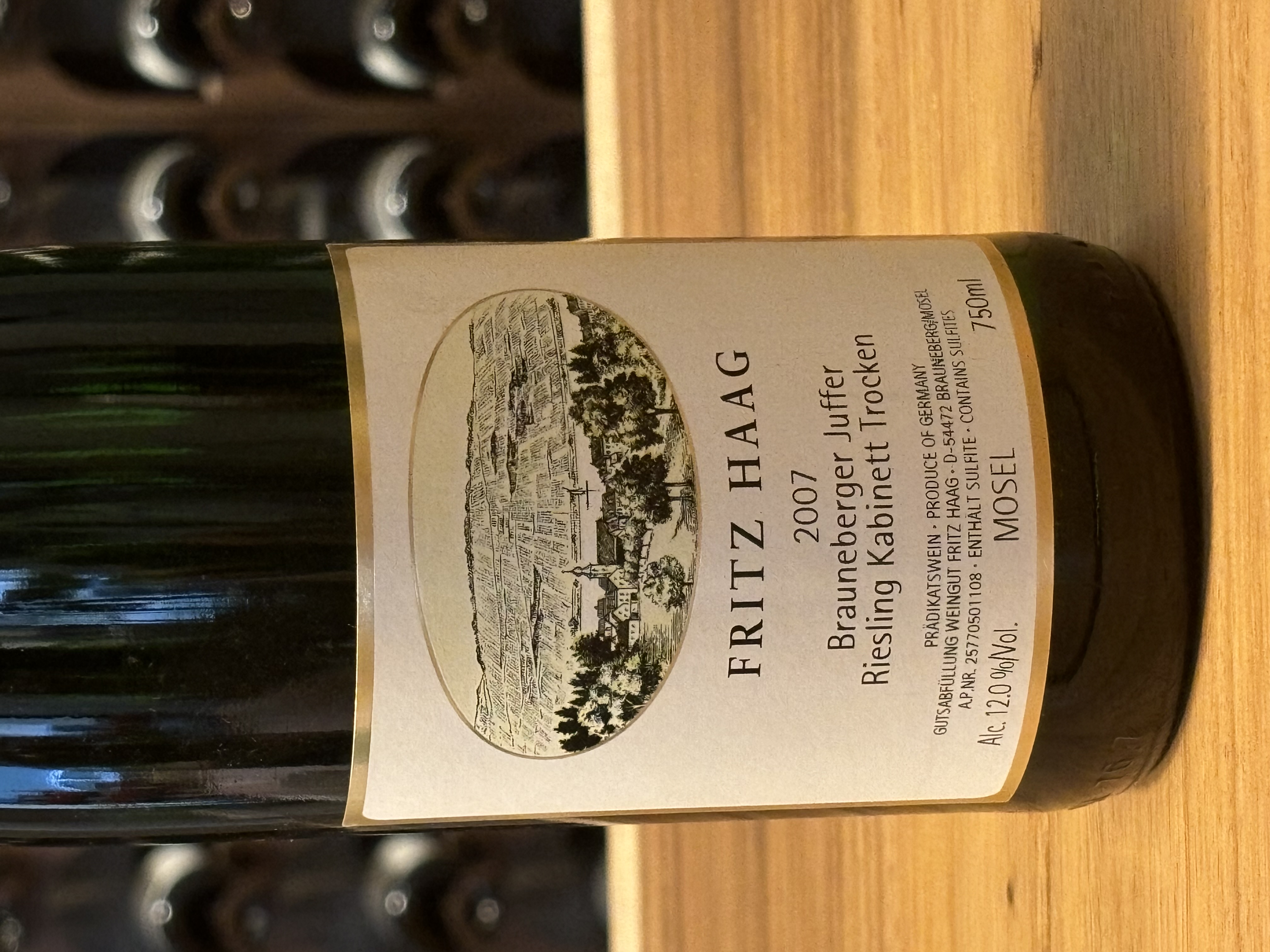Fritz Haag Brauneberger Juffer Riesling Kabinett Trocken  2007