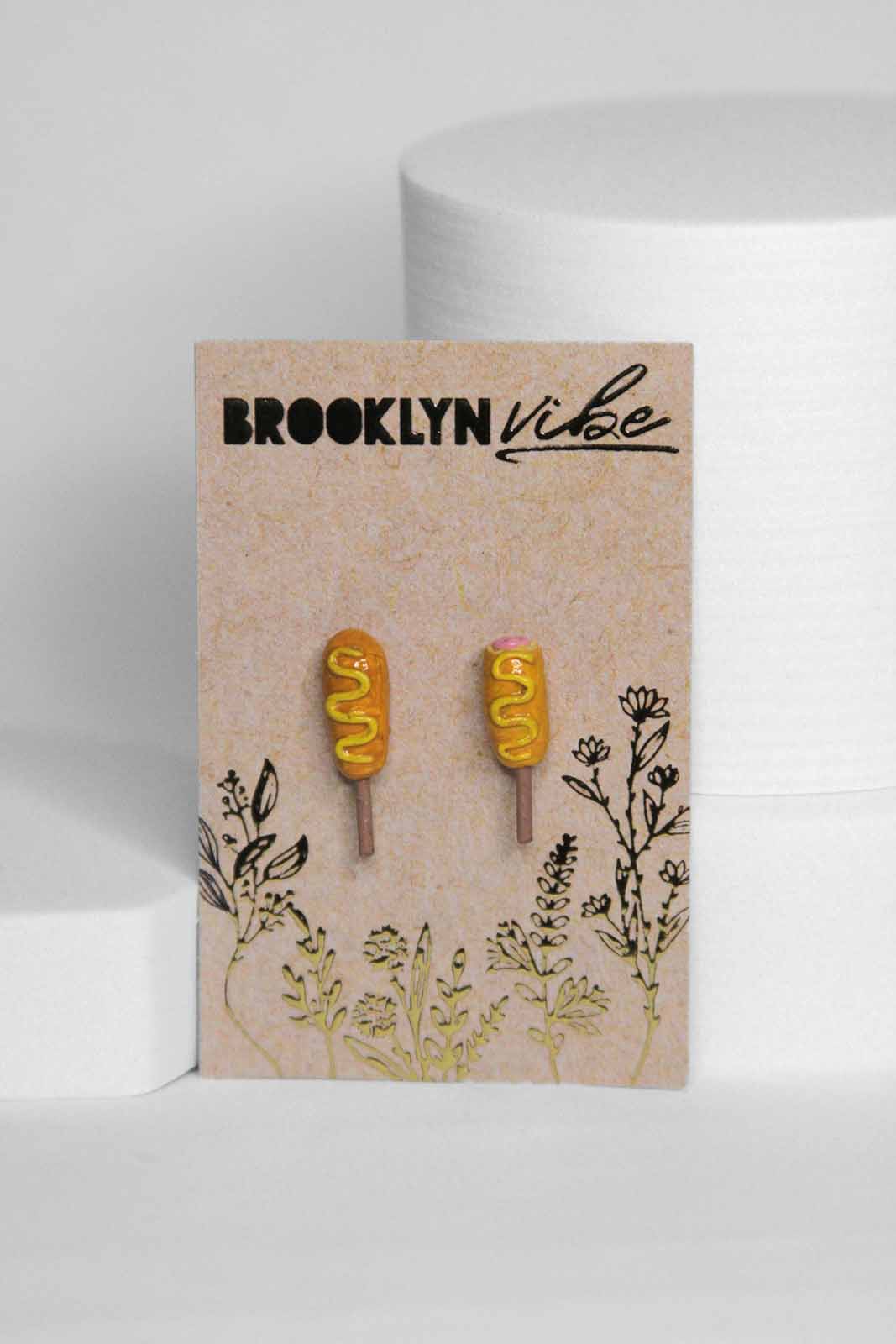 Corn Dog Earrings
