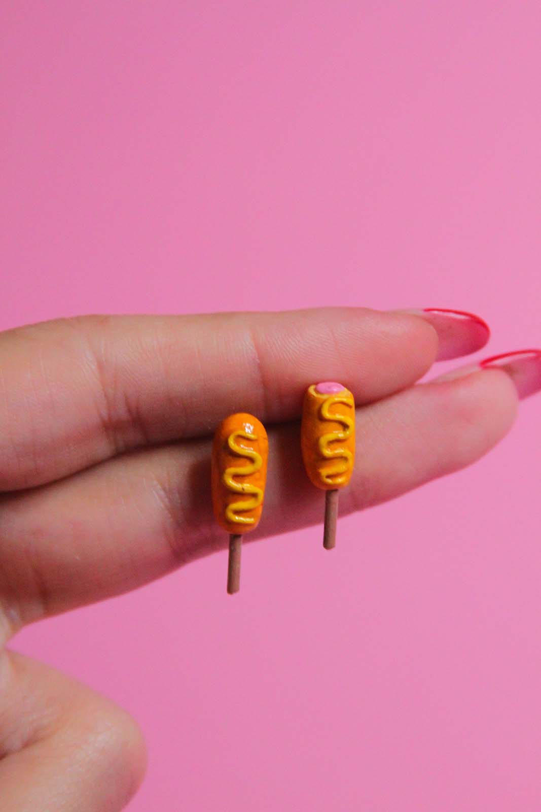 Corn Dog Earrings