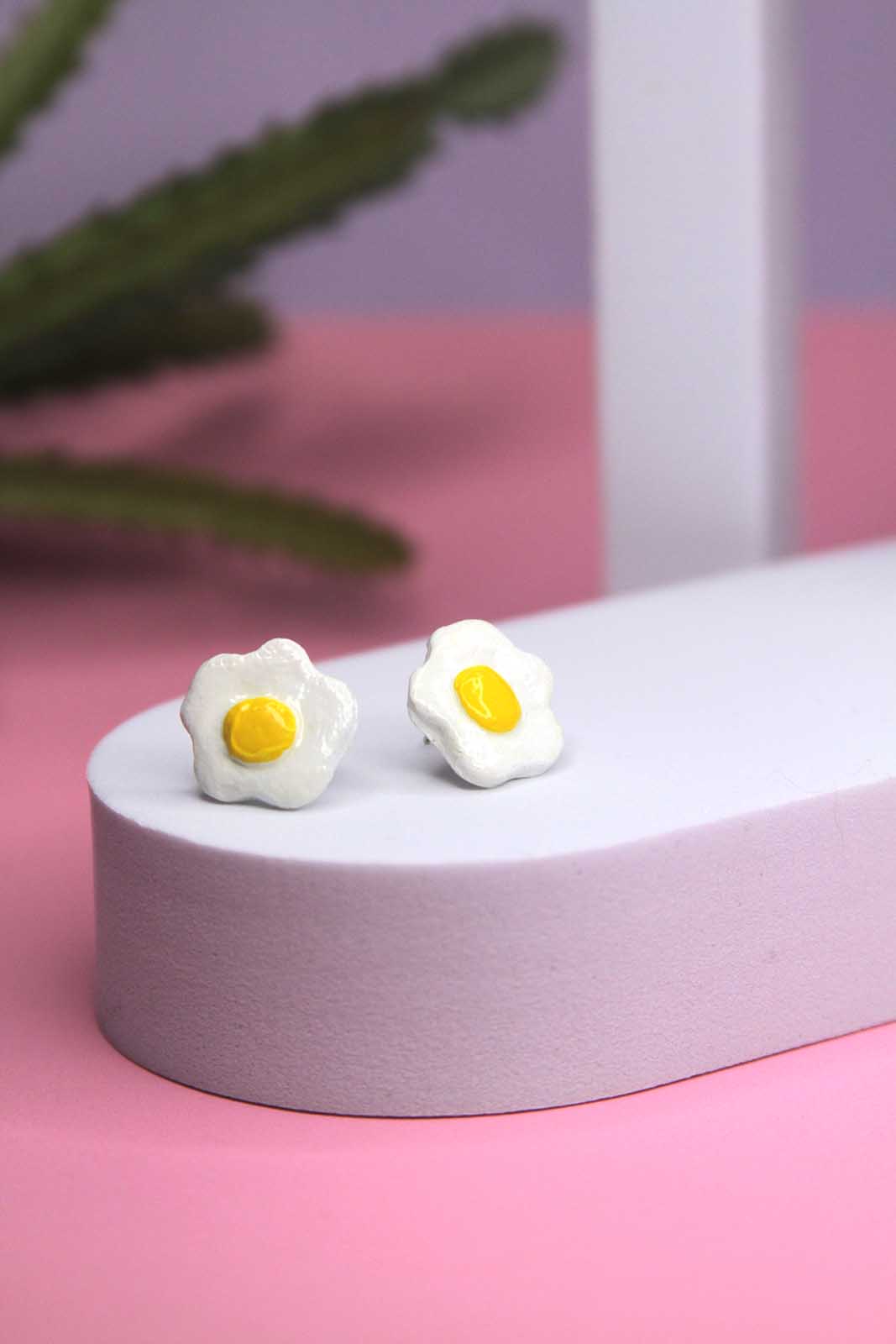 Fried Egg Earrings