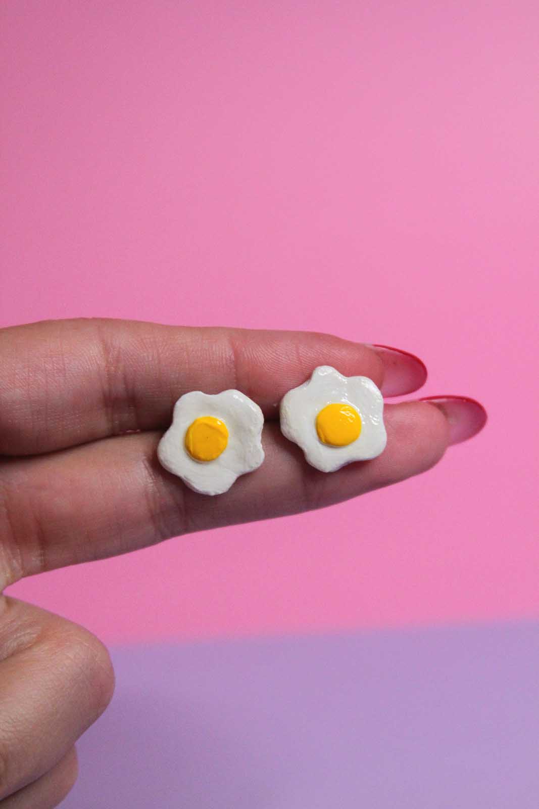 Fried Egg Earrings