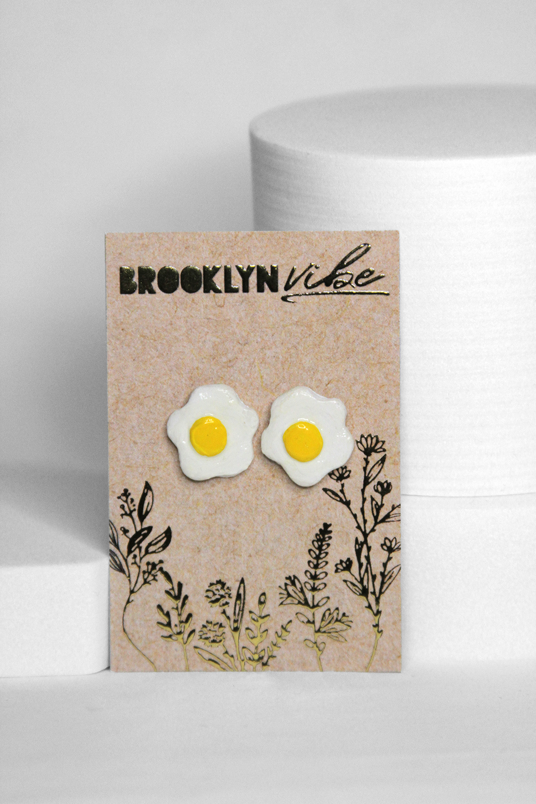 Fried Egg Earrings