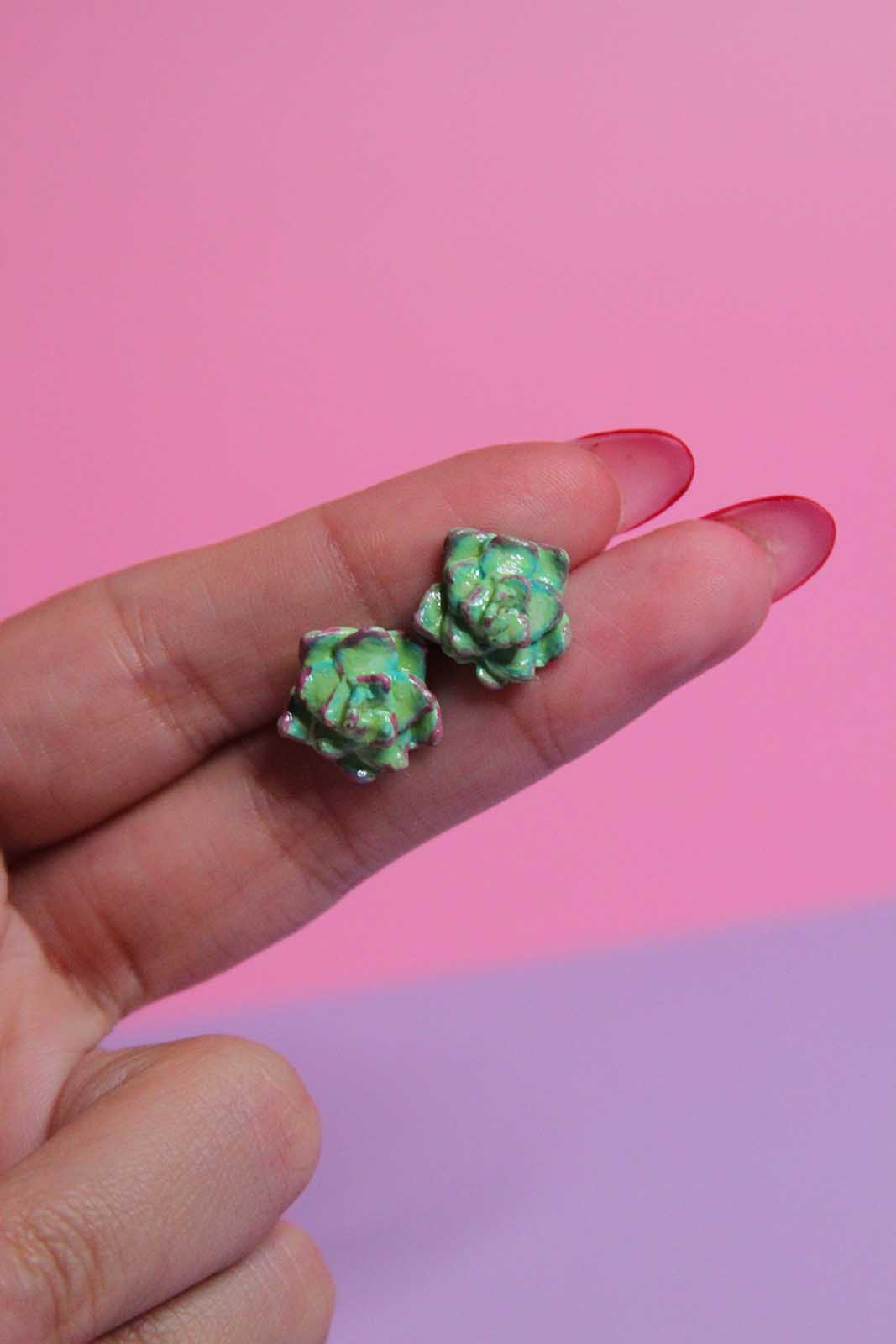 Succulent Earrings