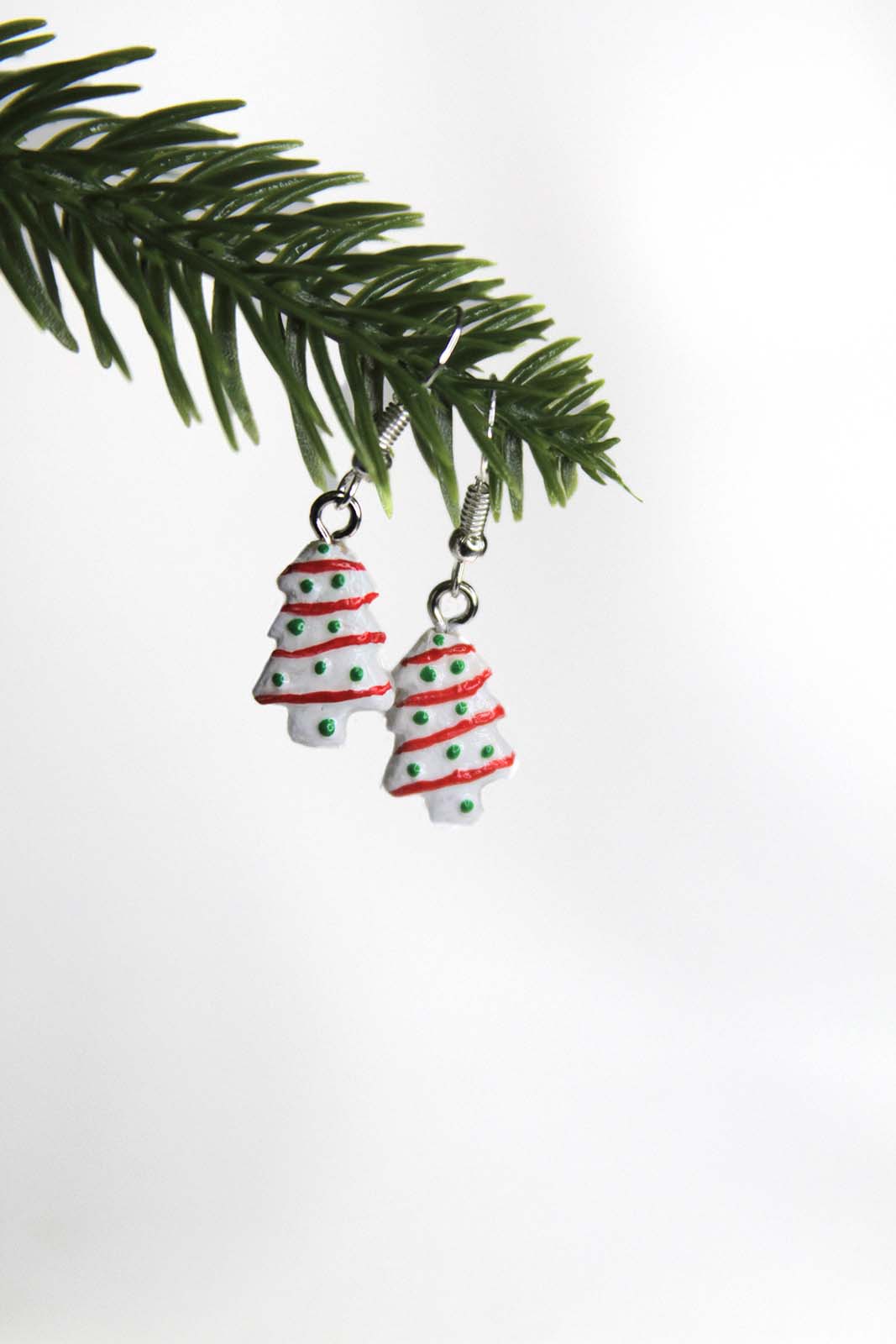 Christmas Cookie Earrings - Mini Festive Holiday Dangles