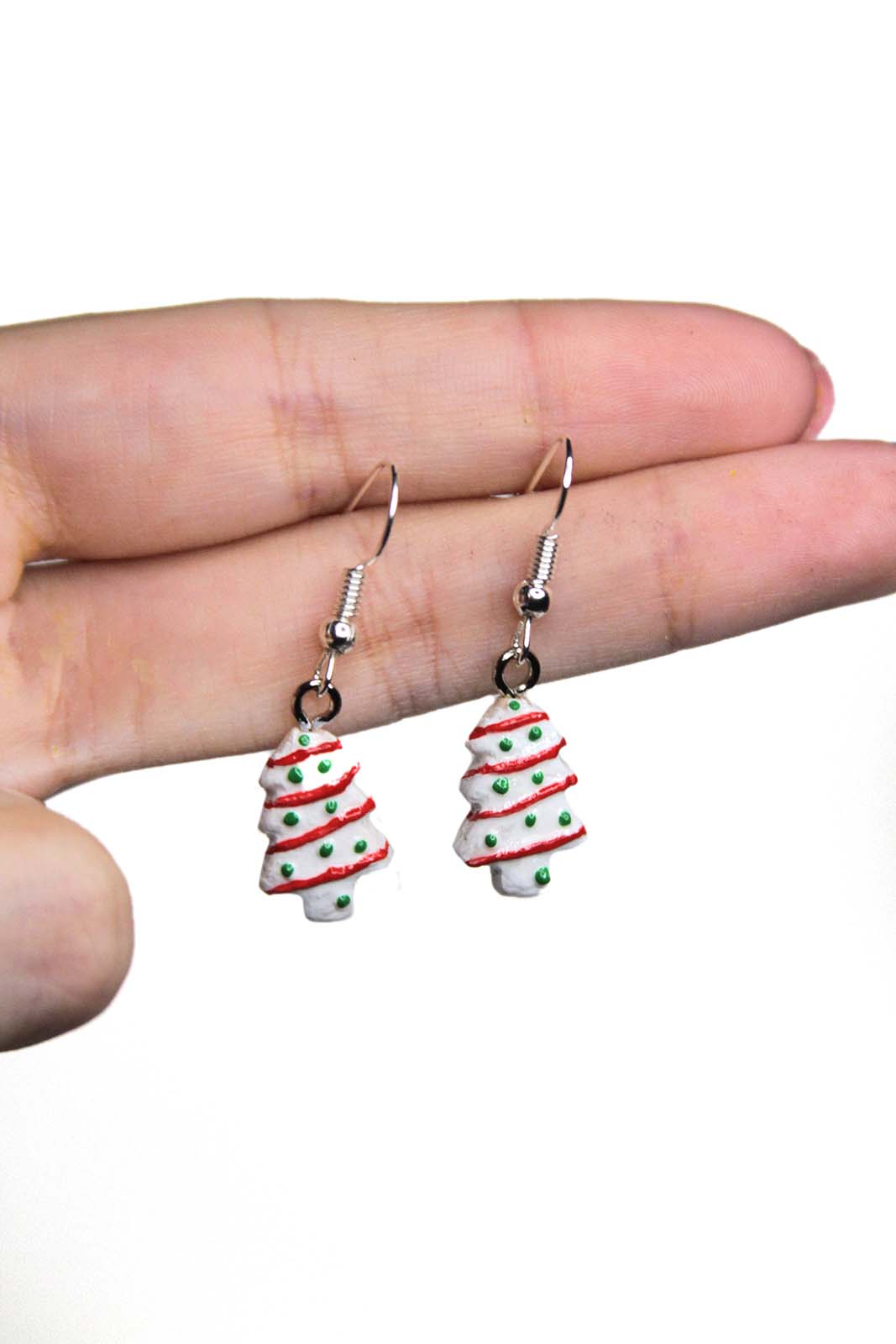 Christmas Cookie Earrings - Mini Festive Holiday Dangles