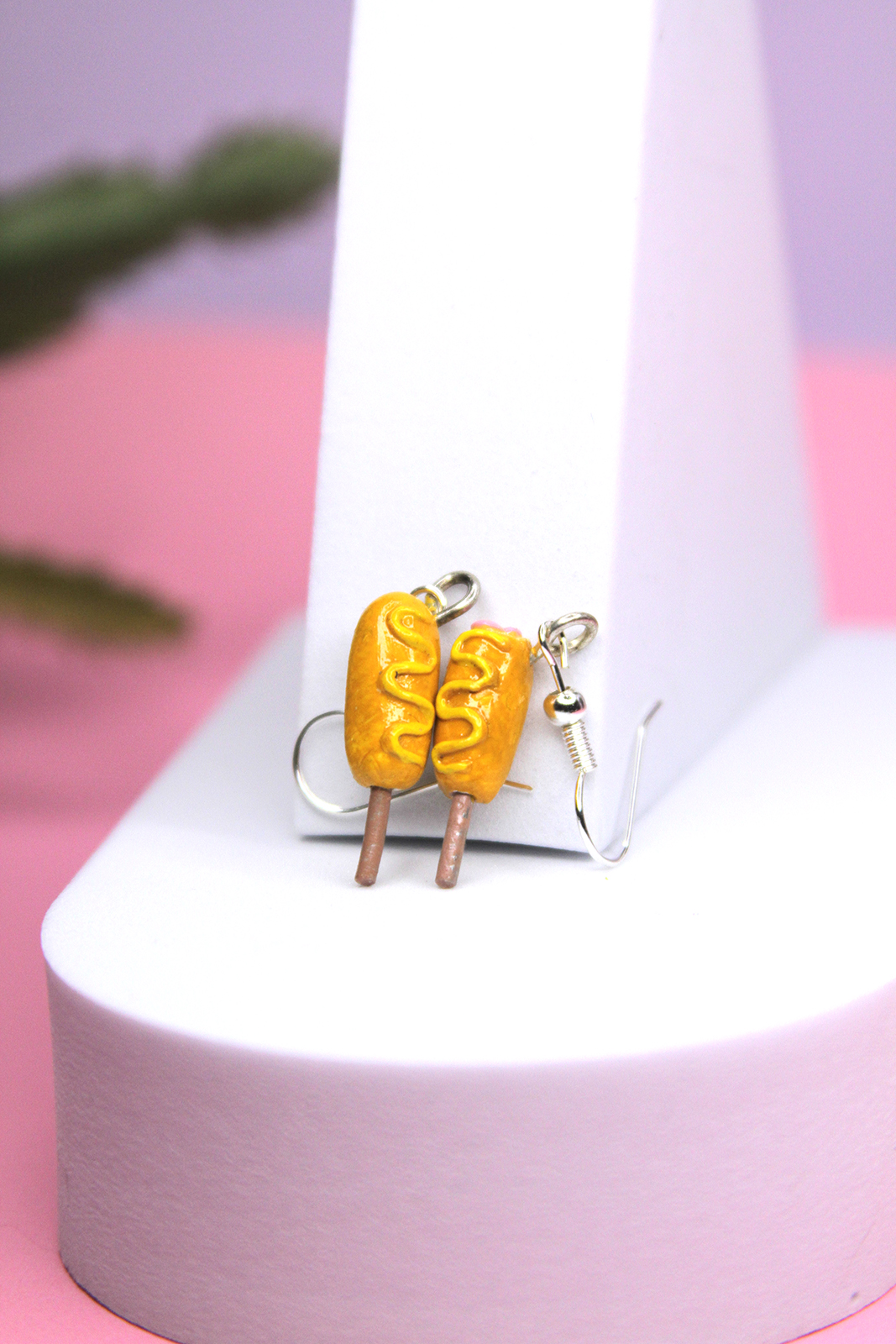 Corn Dog Earrings 