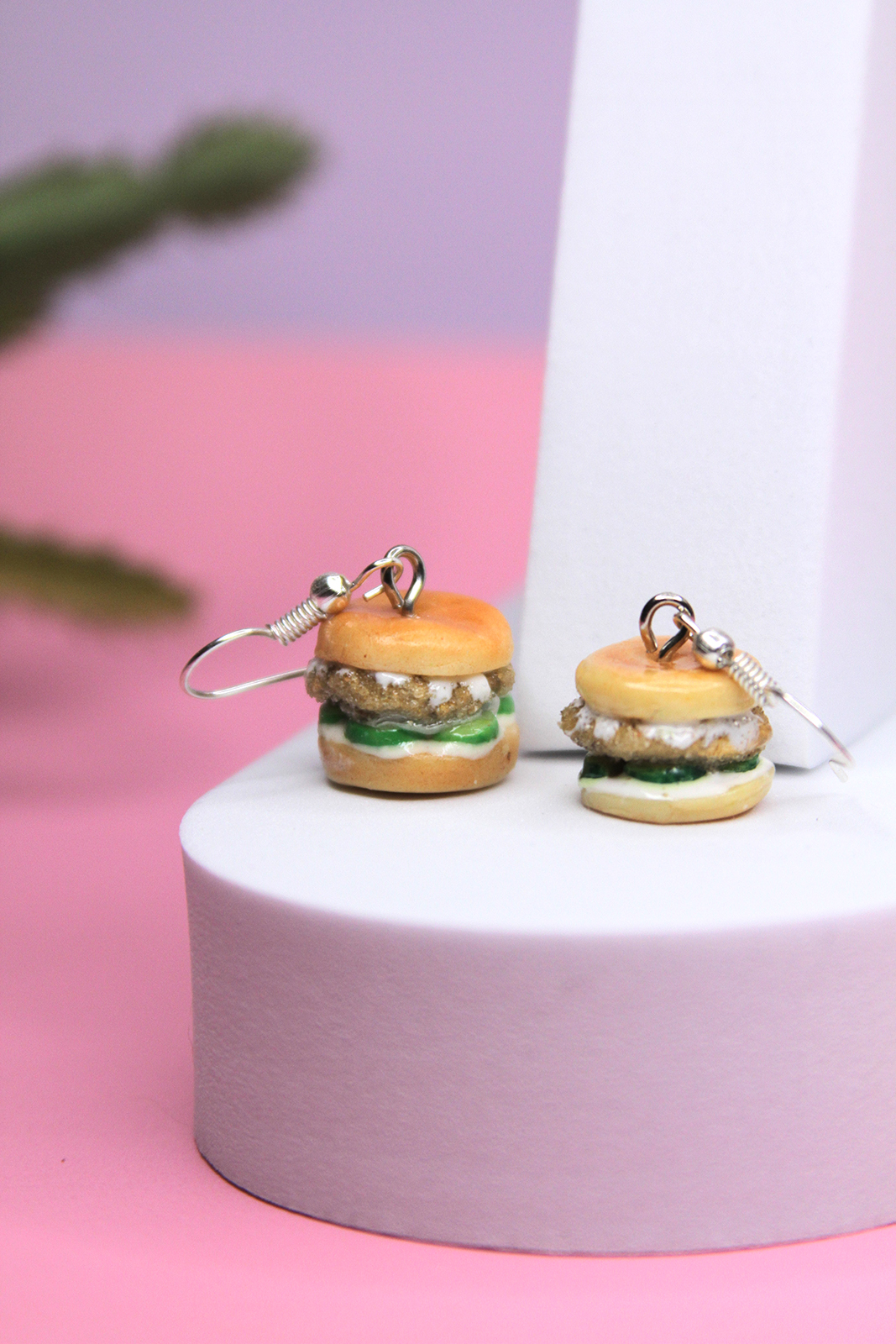 Crispy Chicken Sandwich Earrings