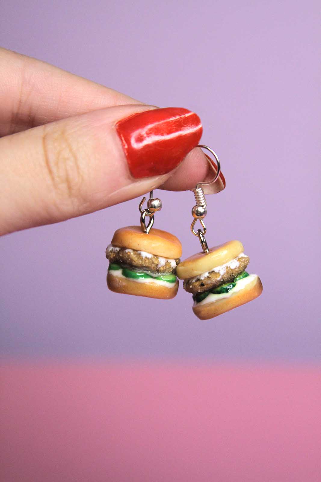 Crispy Chicken Sandwich Earrings