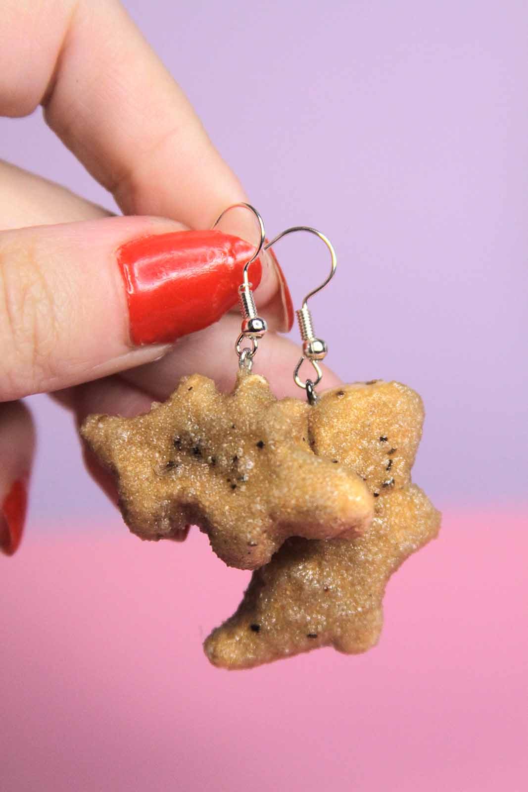 Dino Chicken Nugget Earrings