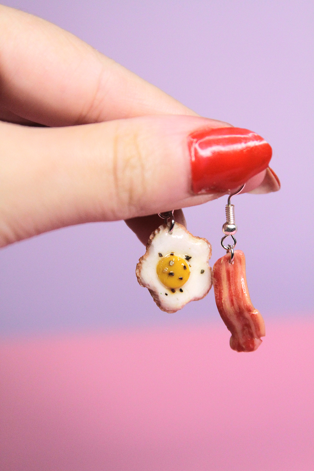 Eggs and Bacon Earrings