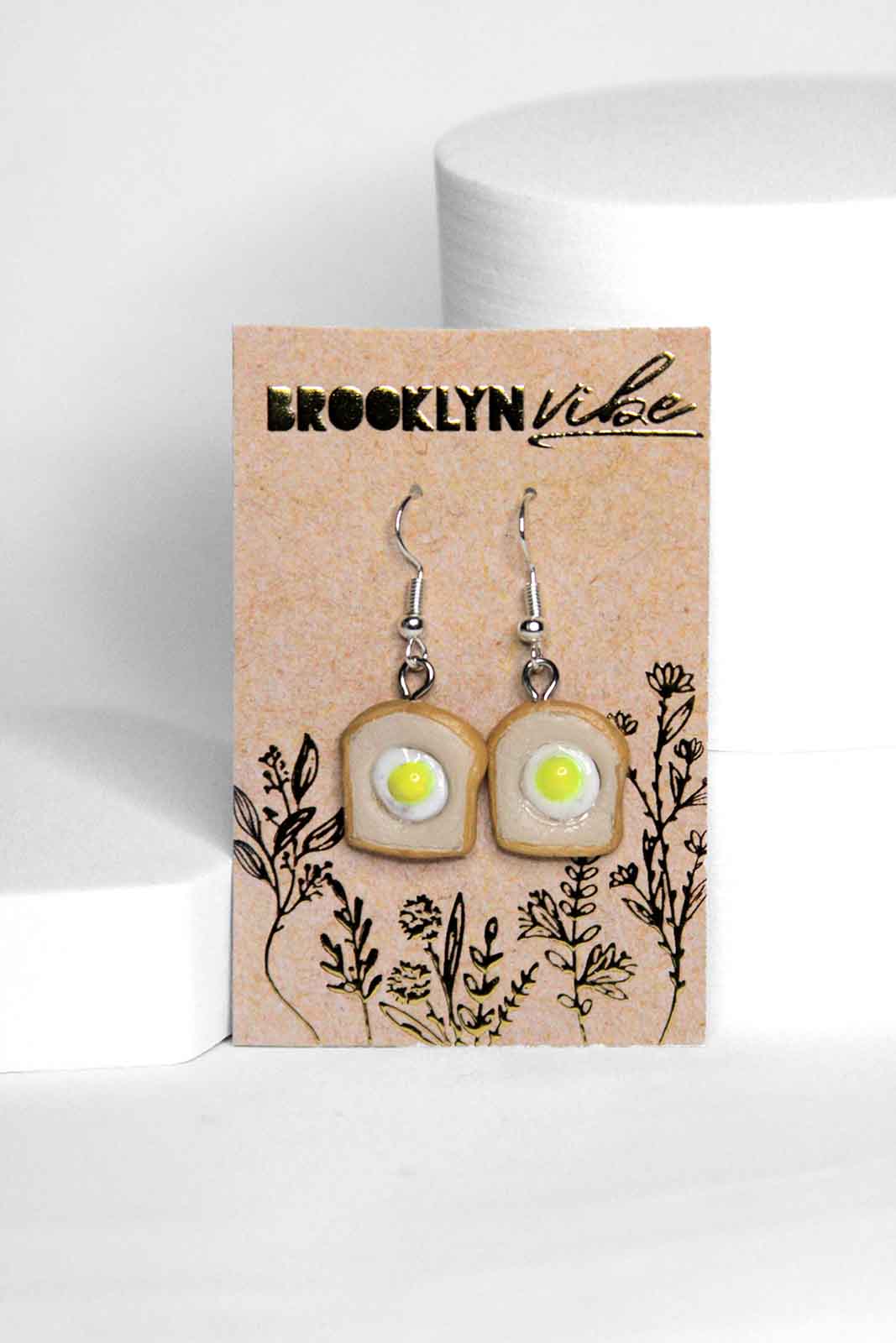 Egg and Toast Earrings