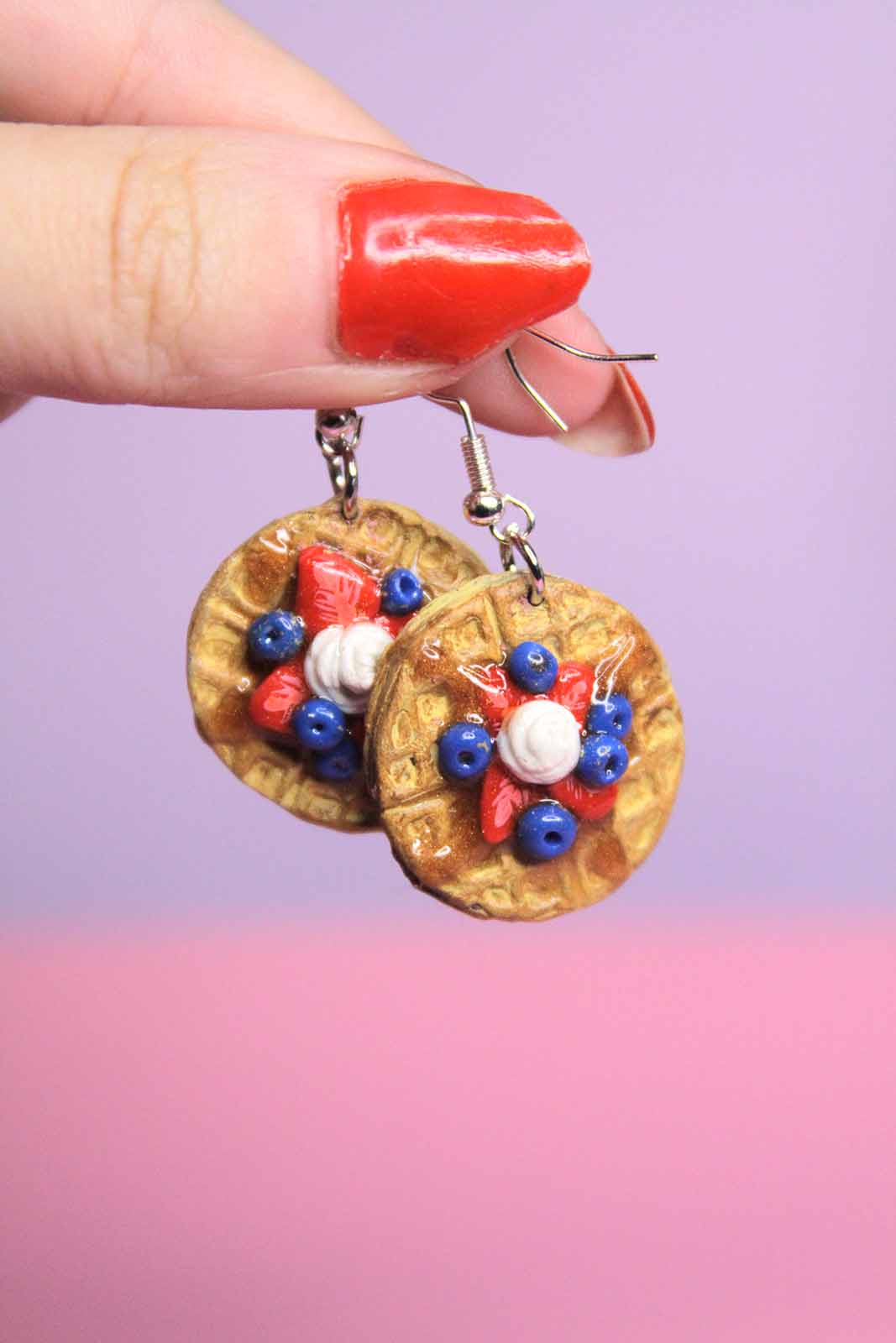 Waffle Earrings