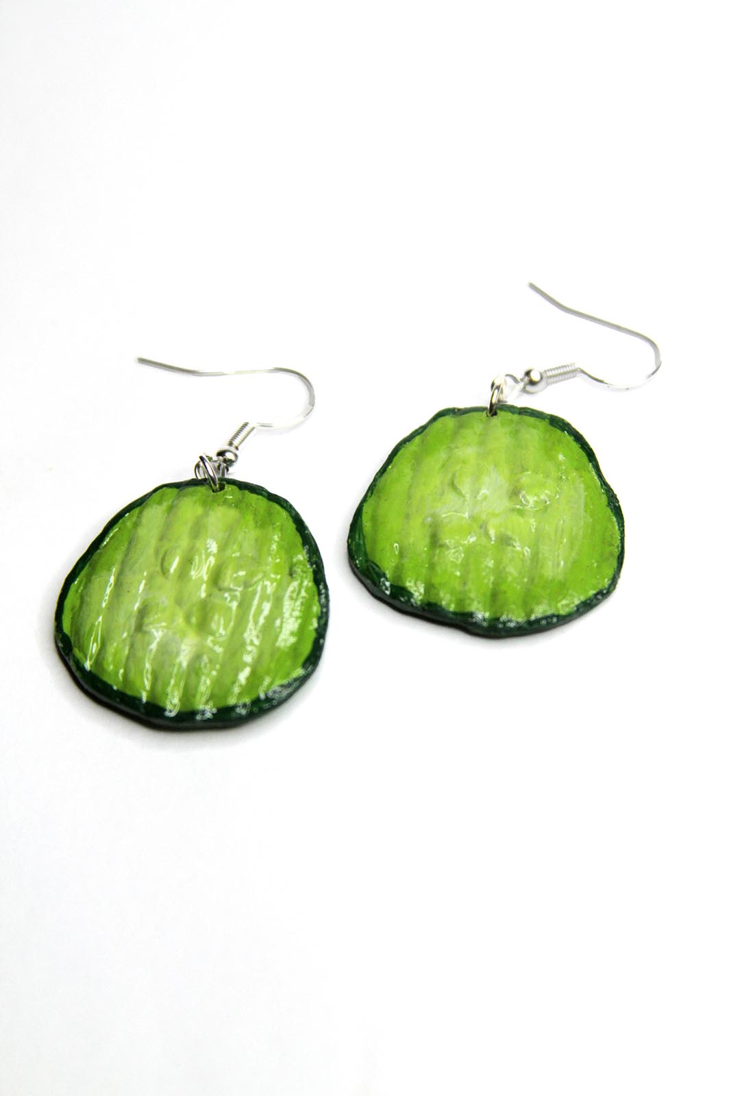 Pickle Slice Earrings