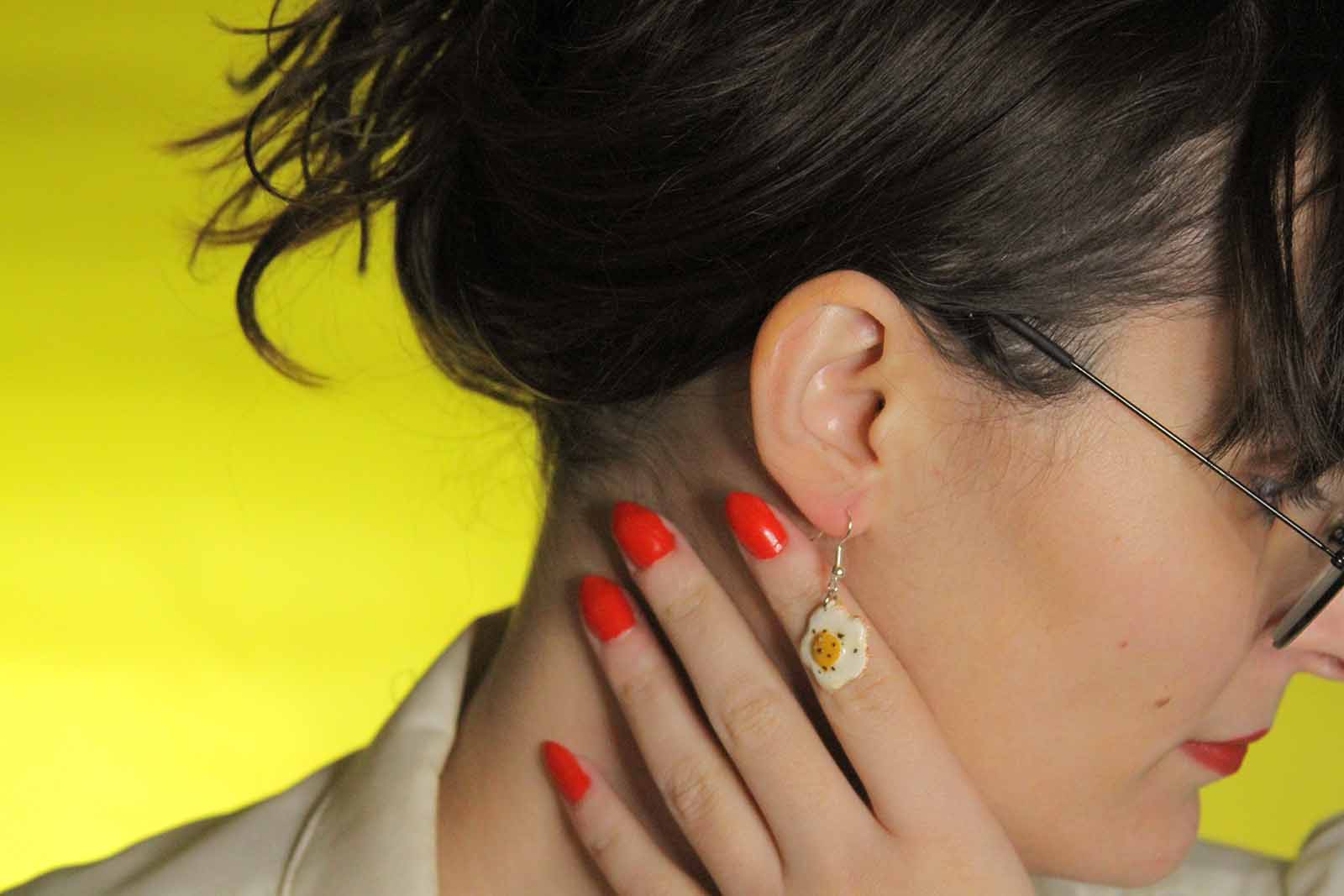 Eggs and Bacon Earrings