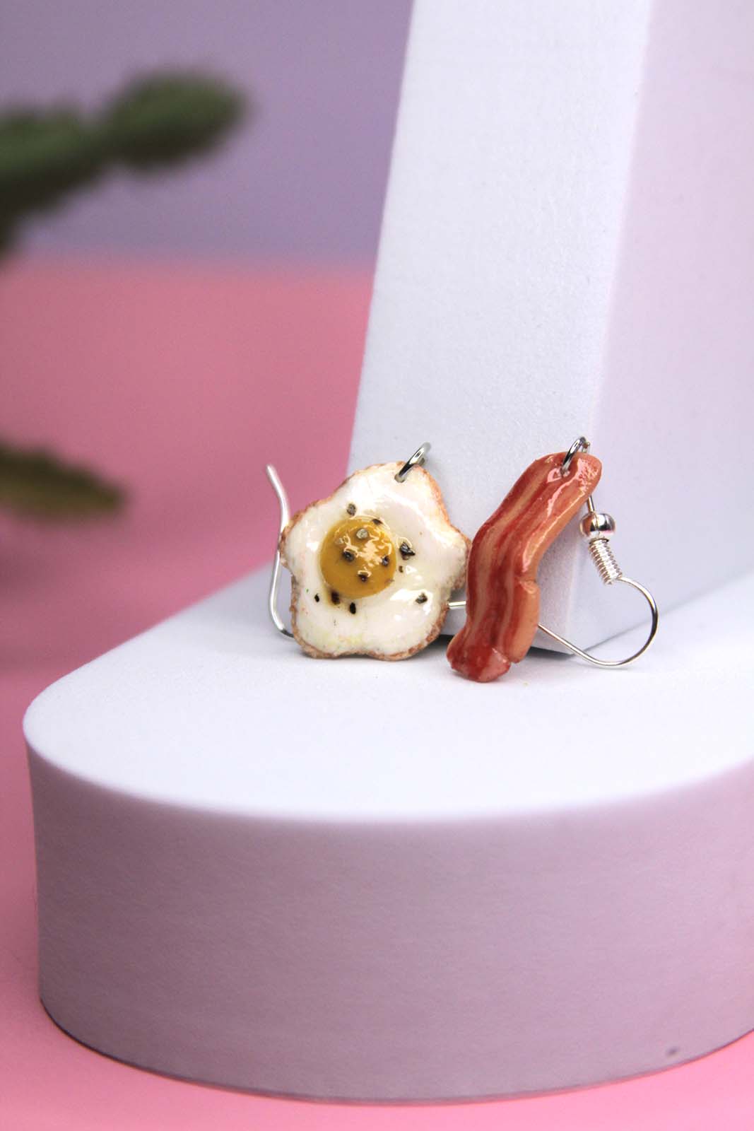 Eggs and Bacon Earrings