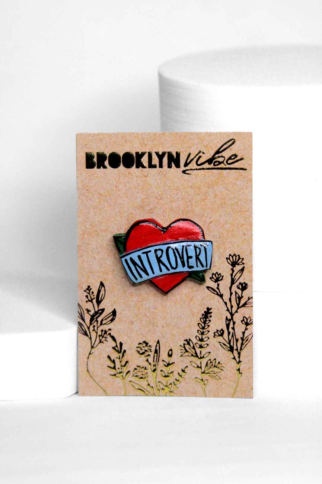 Introvert Enamel Pin