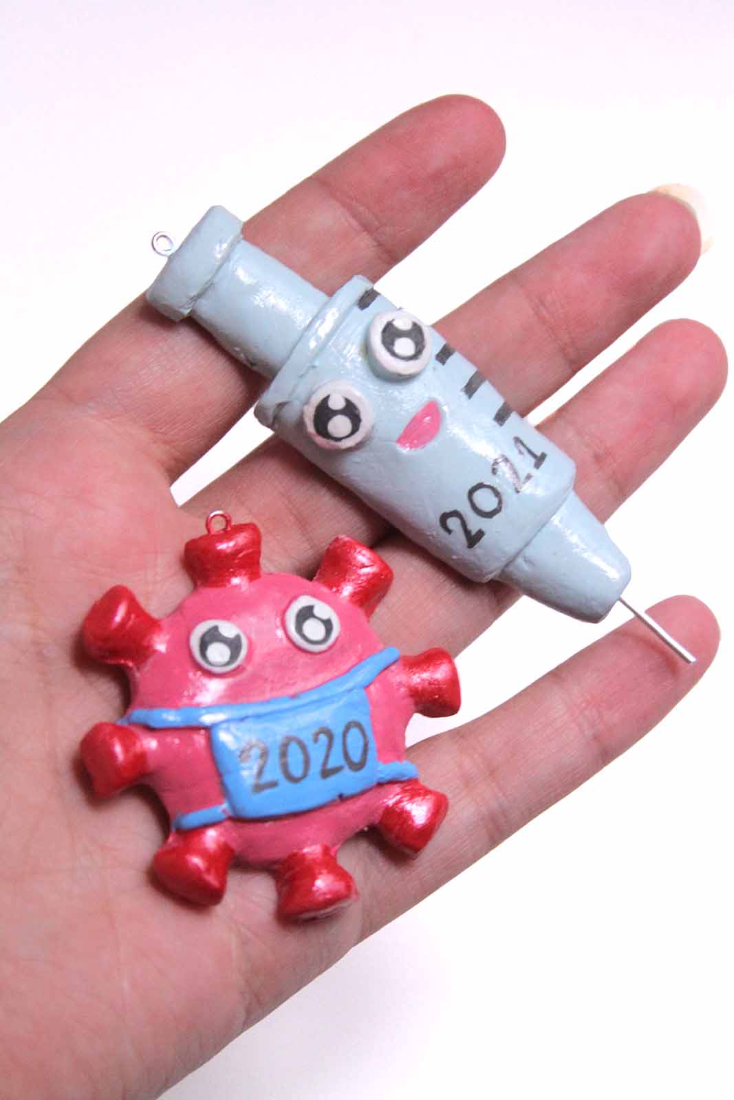 Pandemic Covid Ornament Set